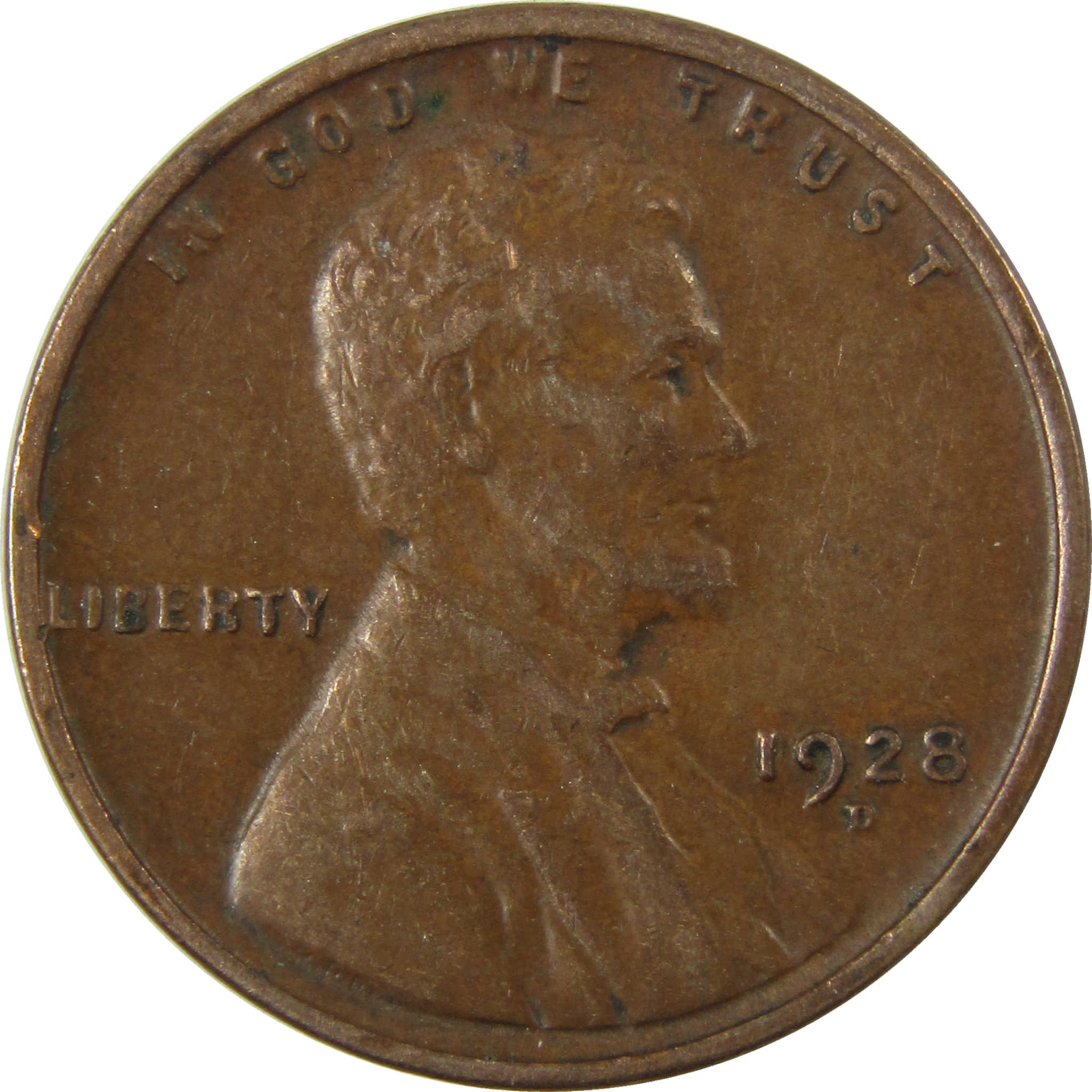 1928 D Lincoln Wheat Cent VF Very Fine Penny 1c Coin SKU:I27636