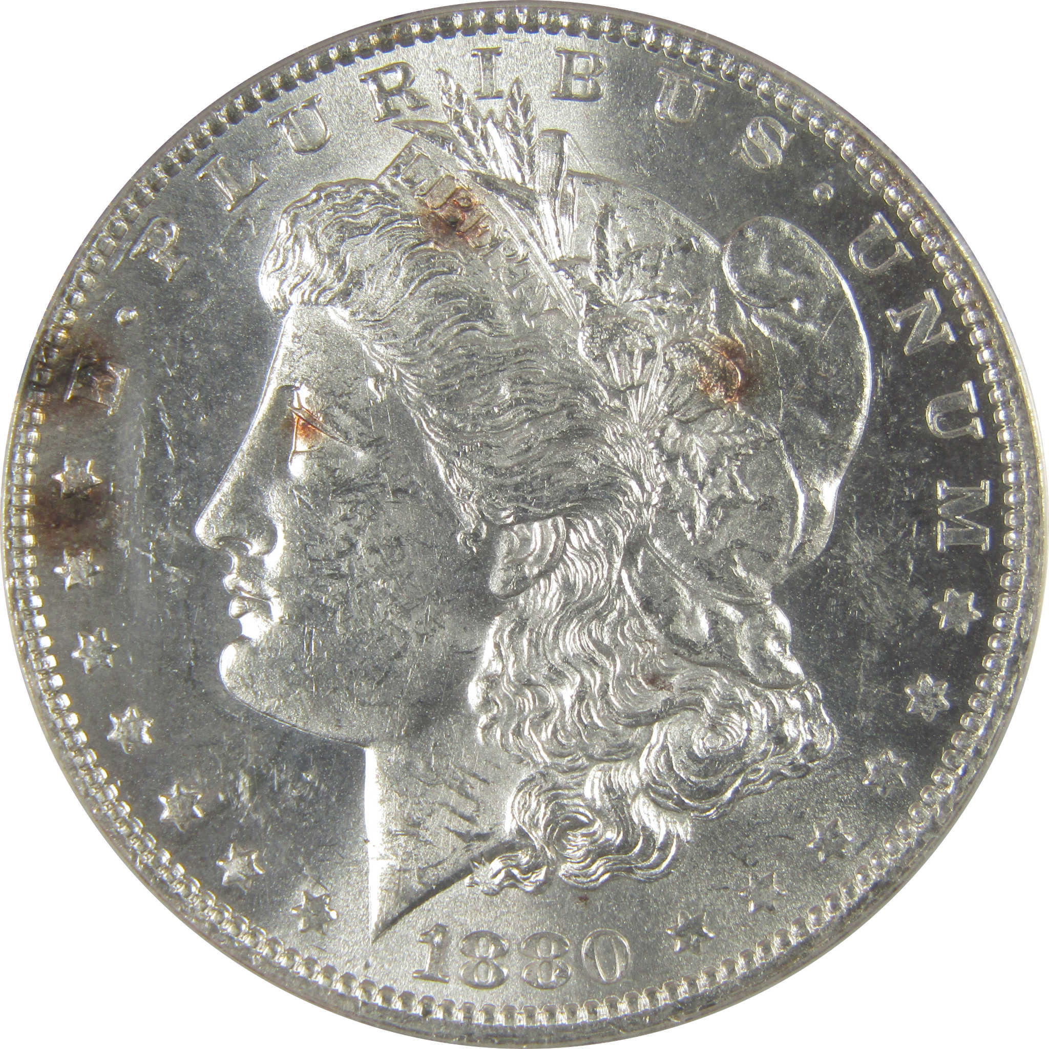 1880 O Morgan Dollar MS 61 ANACS Silver Uncirculated Toned SKU:I23154