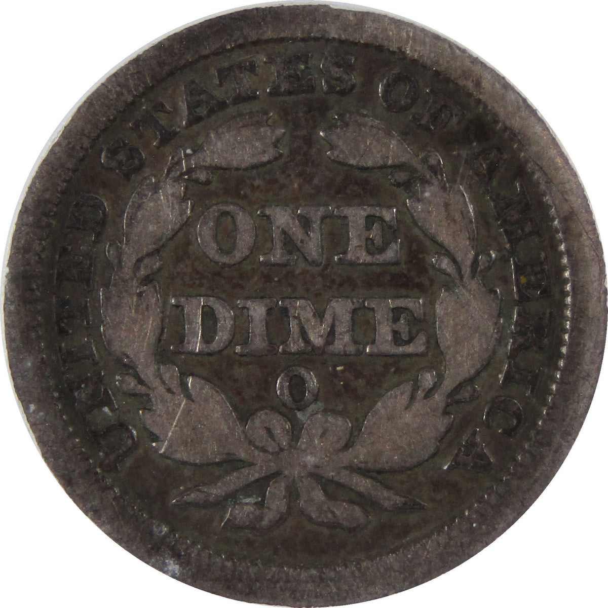 1857 O Seated Liberty Silver Dime F 15 ICG 10c Coin SKU:I29139