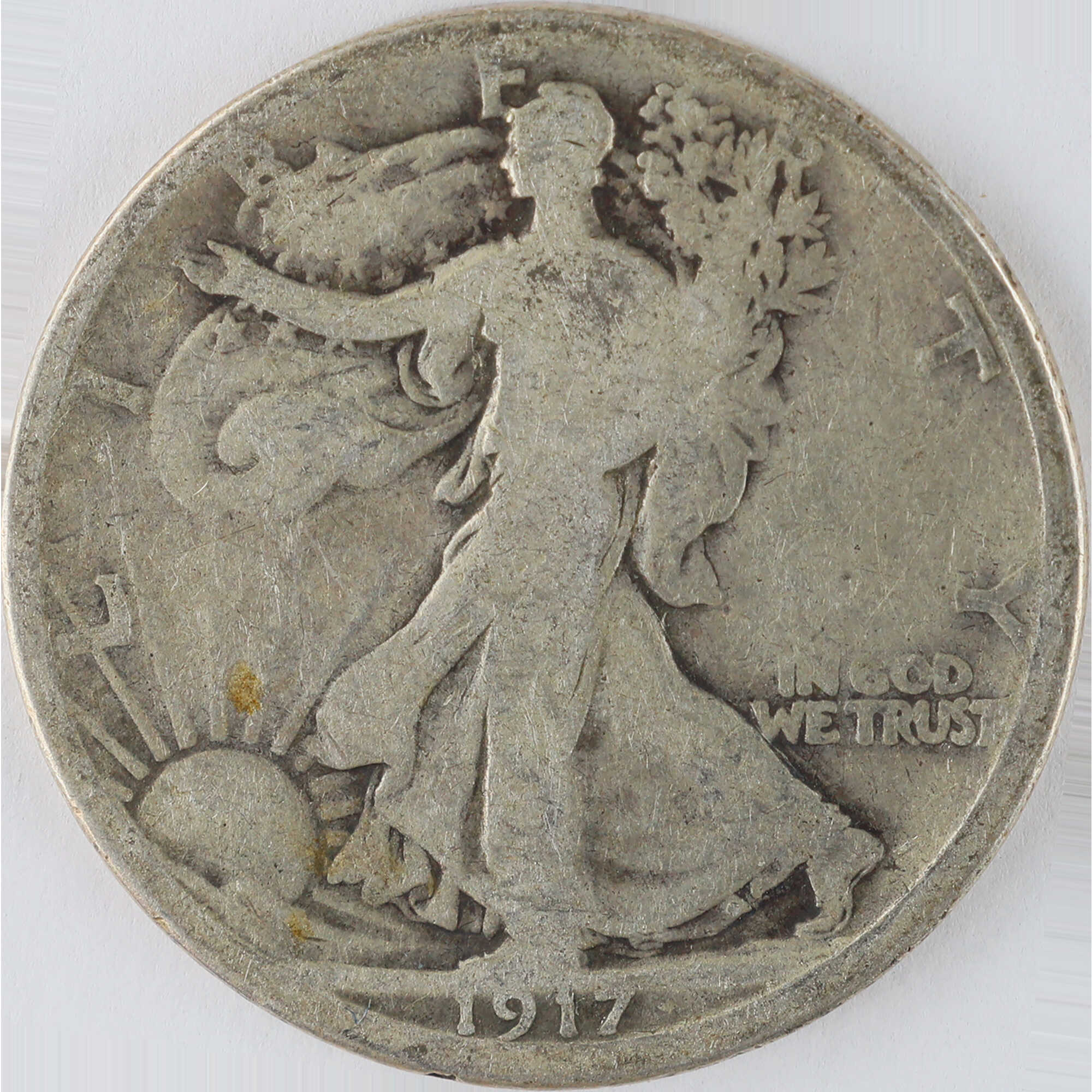 1917 Liberty Walking Half Dollar G Good Silver 50c Coin SKU:I12020