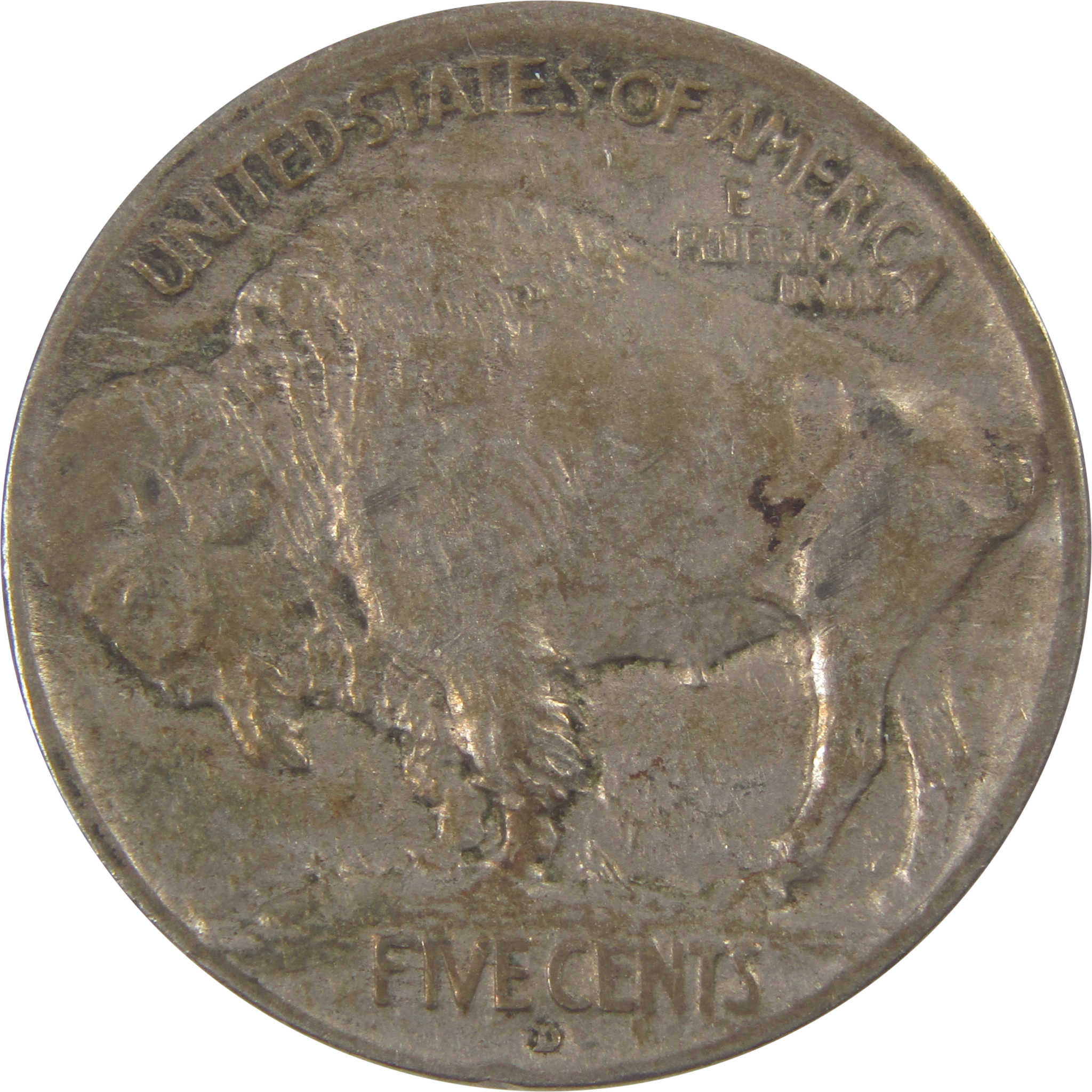 1913 D Type 1 Indian Head Buffalo Nickel VF Very Fine 5c SKU:I16678