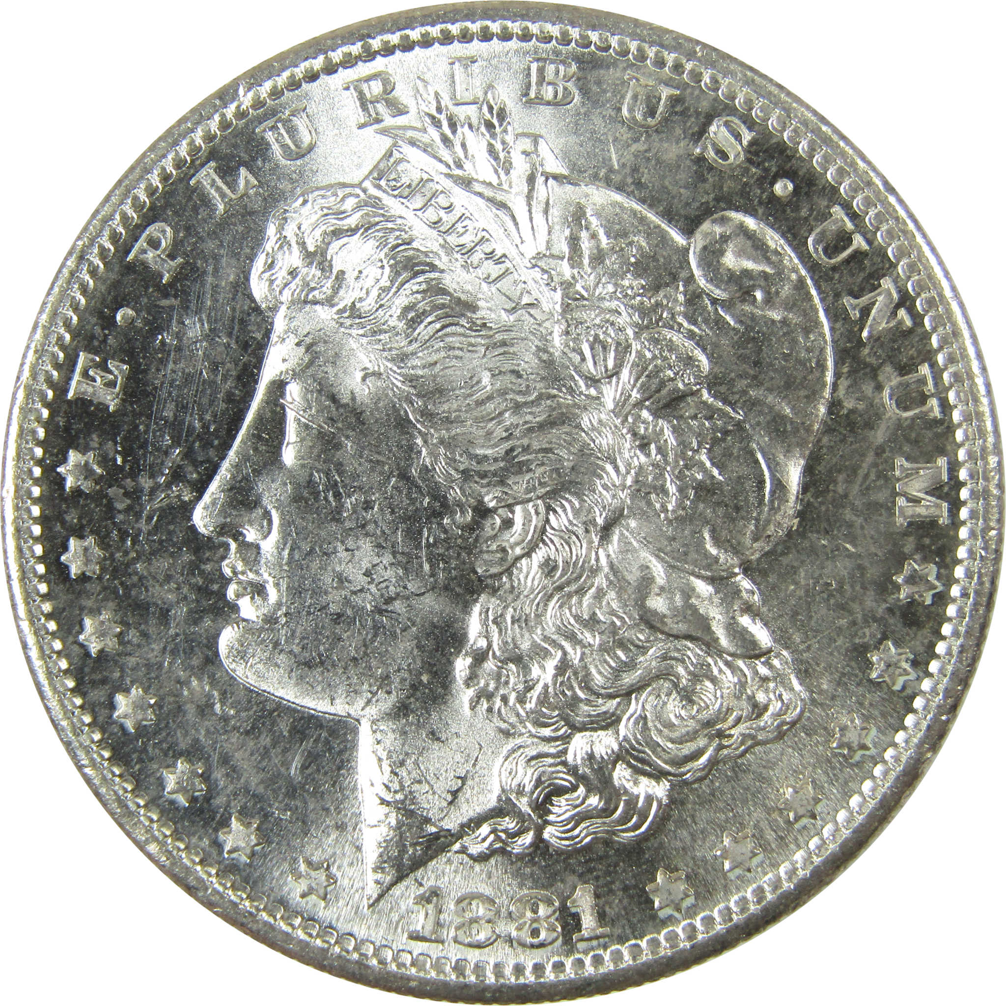 1881 S Morgan Silver Dollar Uncirculated Mint State $1 Coin SKU:I27087