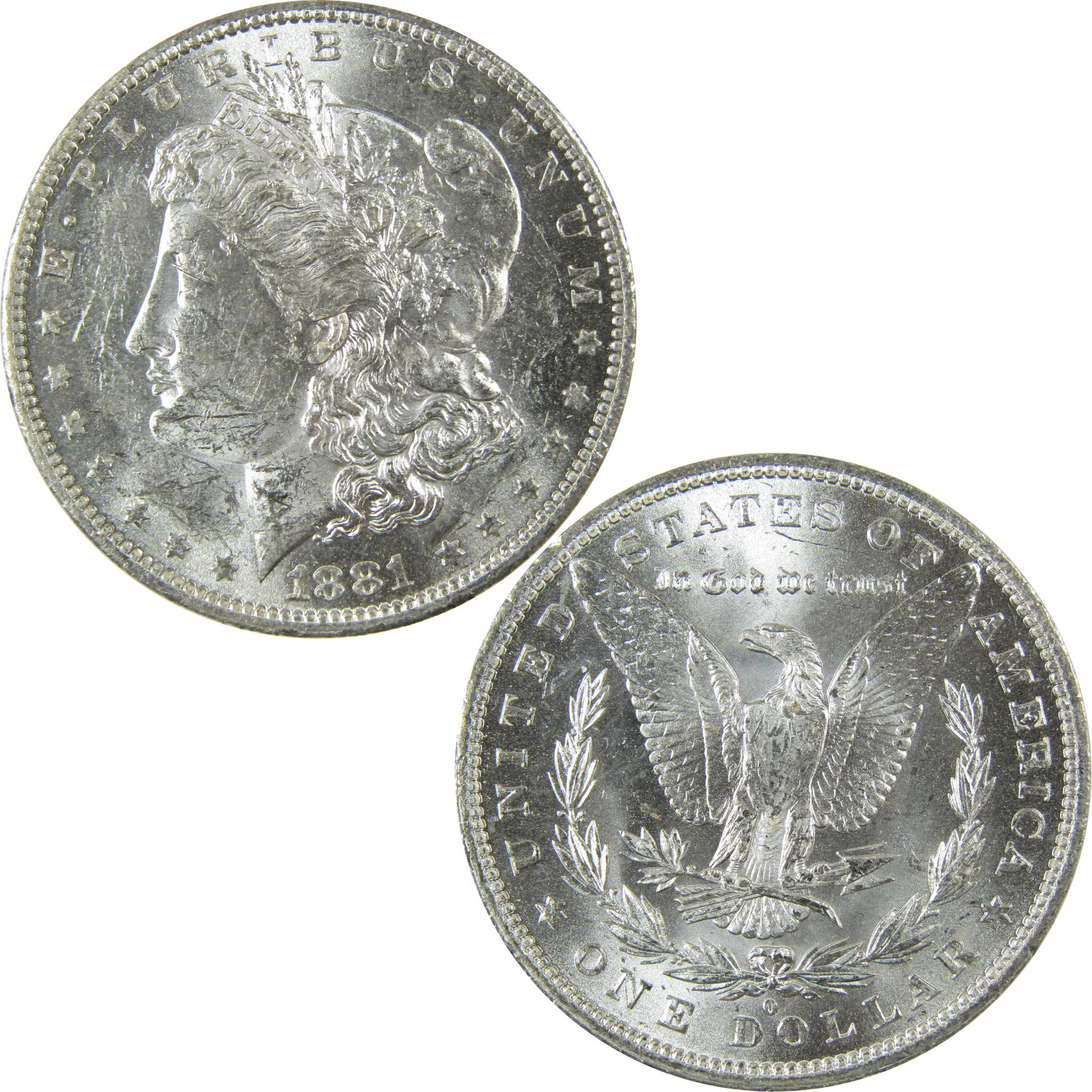 1881 O Morgan Silver Dollar Uncirculated Mint State $1 Coin SKU:I27698