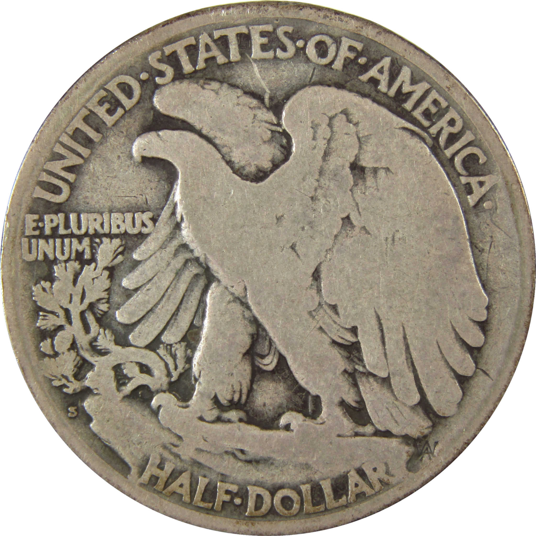 1921 S Liberty Walking Silver 50c VG Very Good Details SKU:CP1588