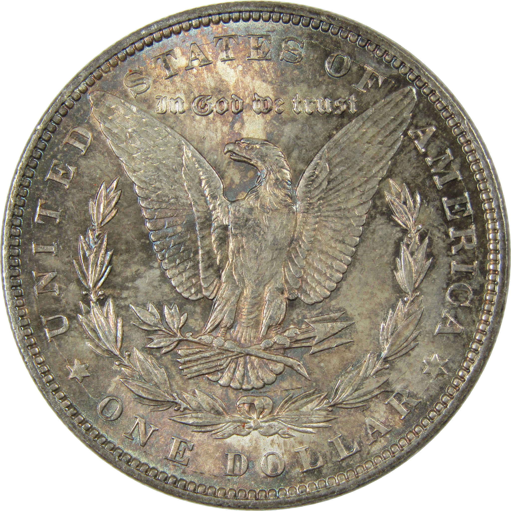 1887 Morgan Dollar Uncirculated Mint State Silver Toned SKU:I23455