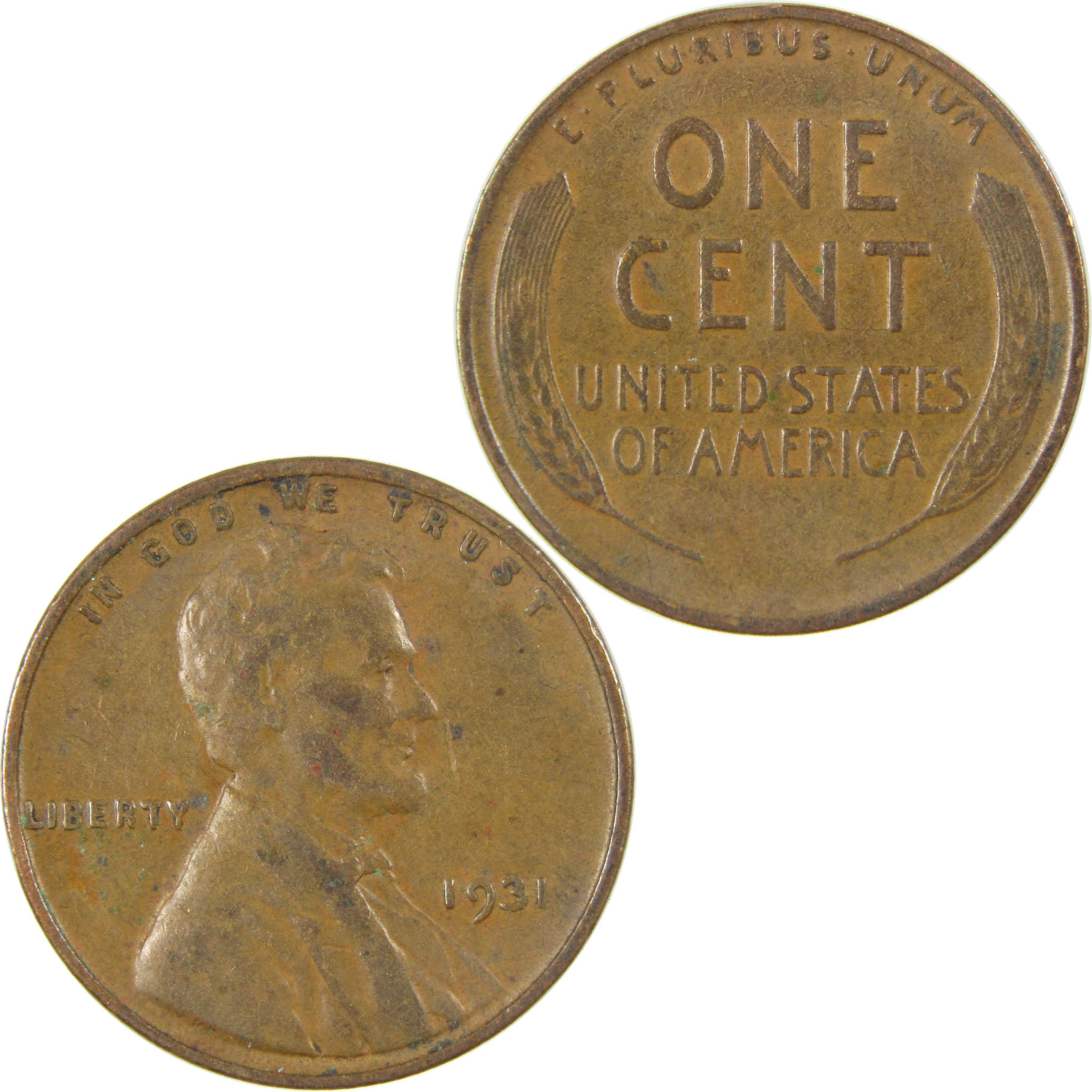 1931 Lincoln Wheat Cent VF Very Fine Penny 1c Coin SKU:I27296