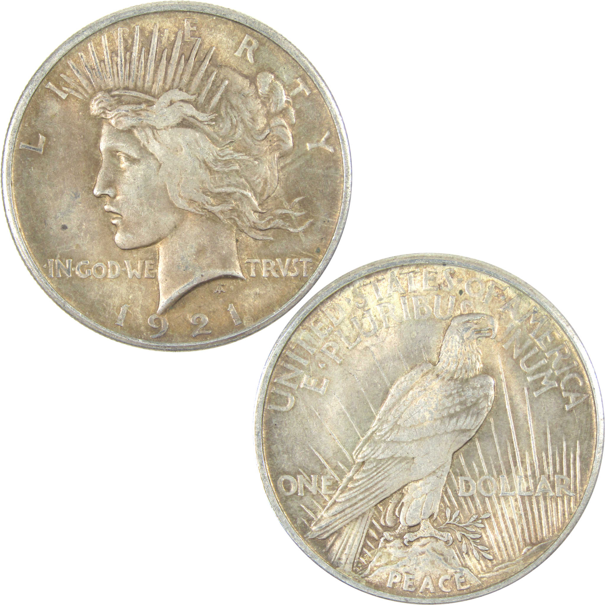 1921 High Relief Peace Dollar AU About Uncirculated Silver SKU:I16514