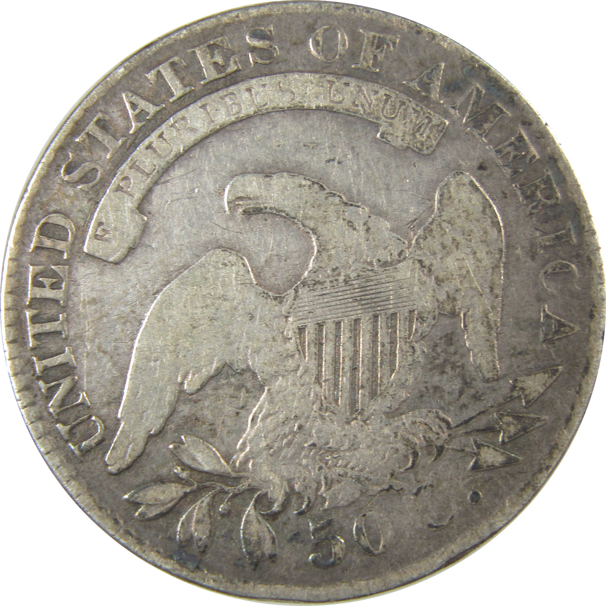 1829 Small Letters Capped Bust Half Dollar VG Details SKU:CPC0916