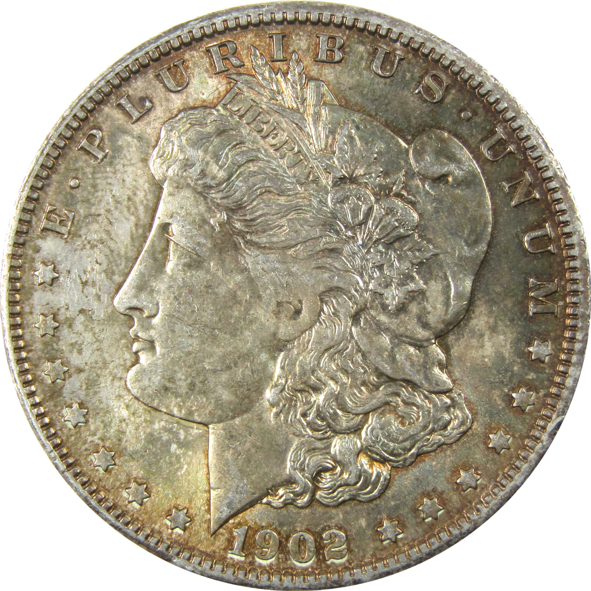 1902 O Morgan Silver Dollar Uncirculated Mint State Toned SKU:I24740