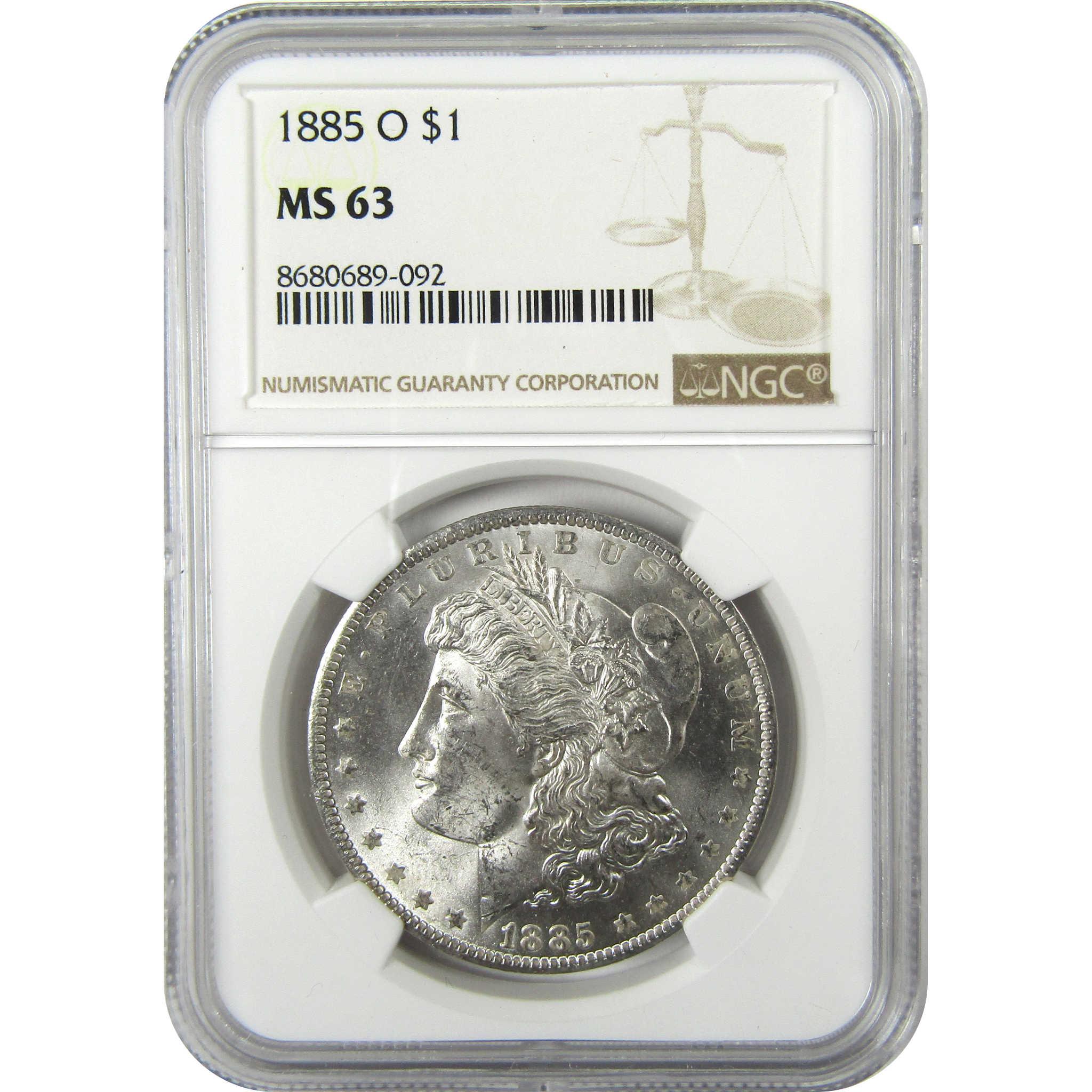 1885 O Morgan Silver Dollar MS 63 NGC Uncirculated $1 Coin SKU:I25922 - Morgan coin - Morgan silver dollar - Morgan silver dollar for sale - Profile Coins &amp; Collectibles