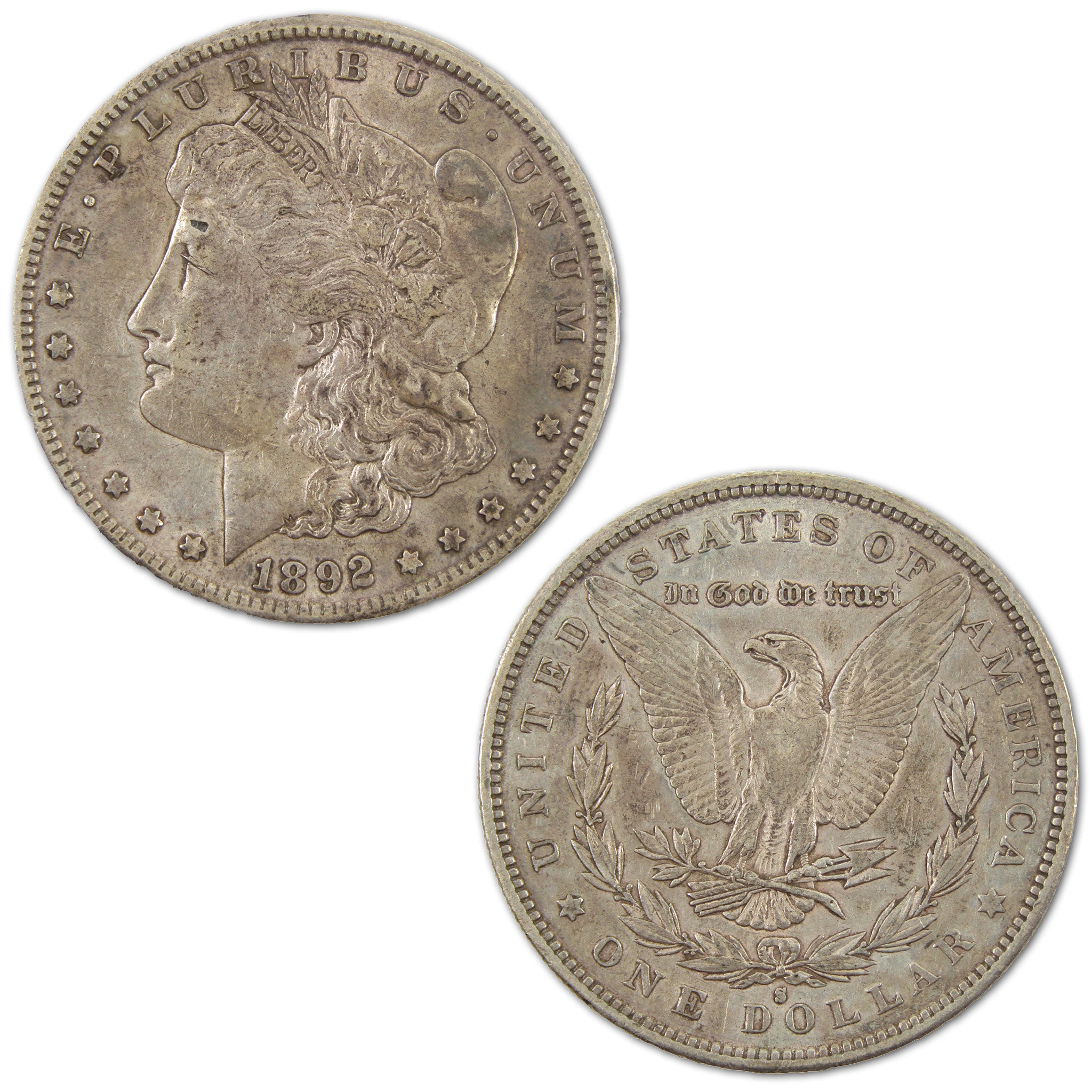 1892 S Morgan Dollar XF EF Extremely Fine Details Silver $1 SKU:I10760 - Morgan coin - Morgan silver dollar - Morgan silver dollar for sale - Profile Coins &amp; Collectibles