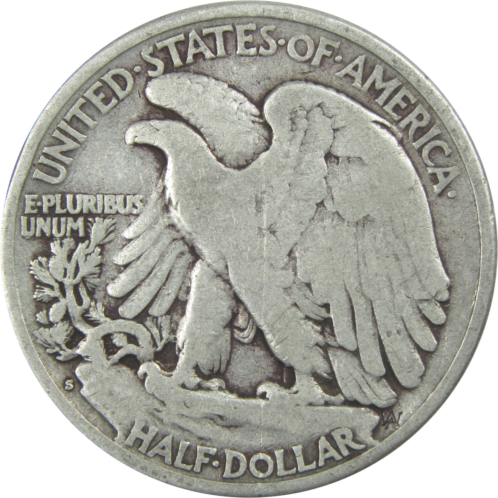 1917 S Reverse Liberty Walking Half Dollar VG Very Good SKU:I15262