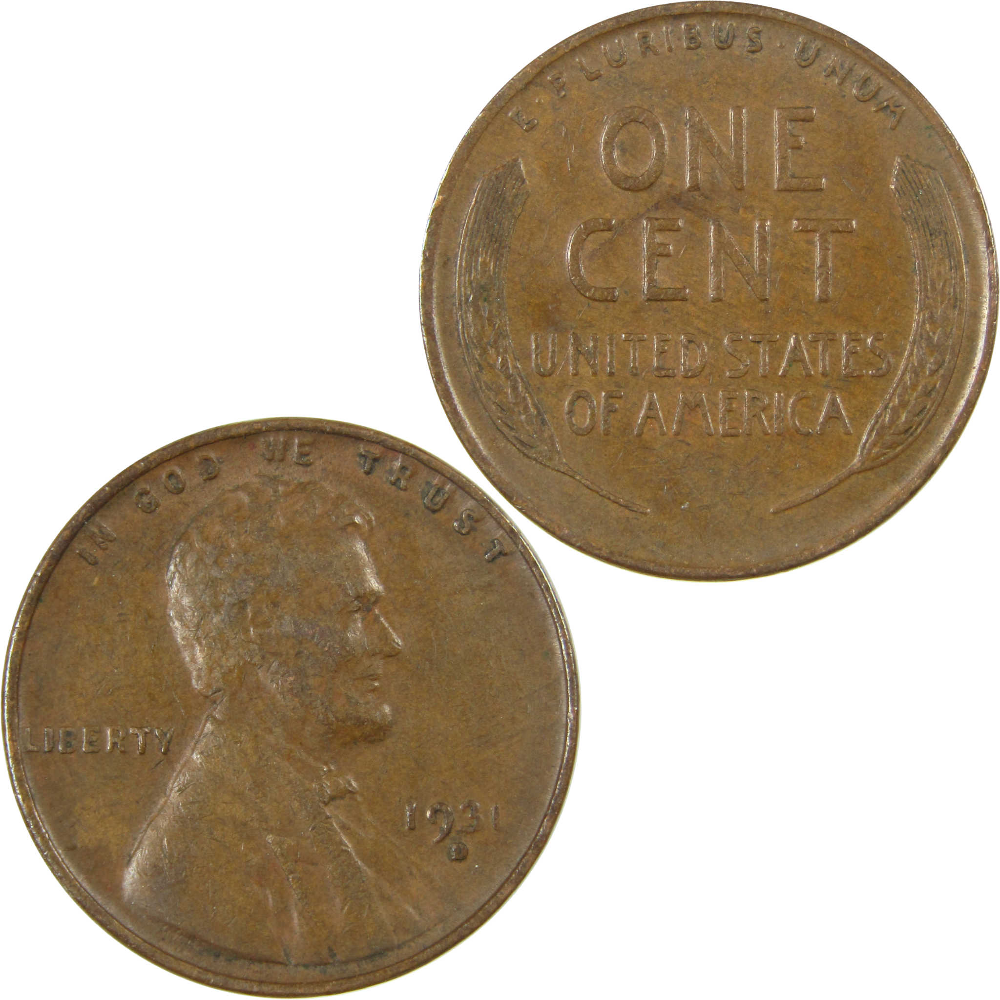 1931 D Lincoln Wheat Cent VF Very Fine Penny 1c Coin SKU:I26803