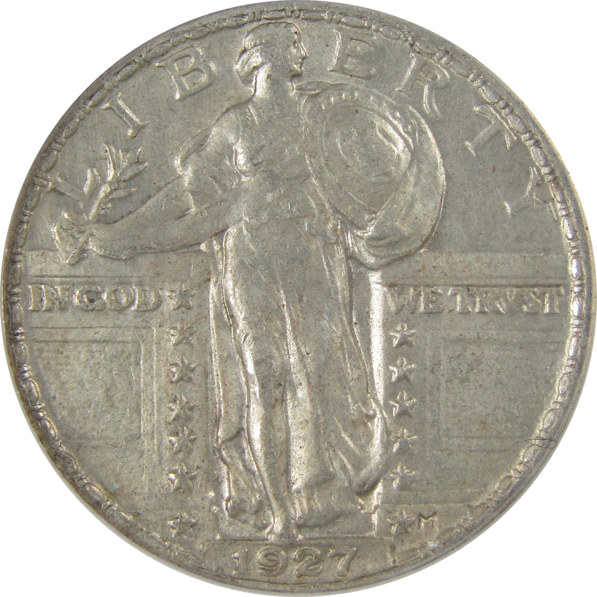 1927 Standing Liberty Quarter AU 55 Details ANACS Silver SKU:CPC1151