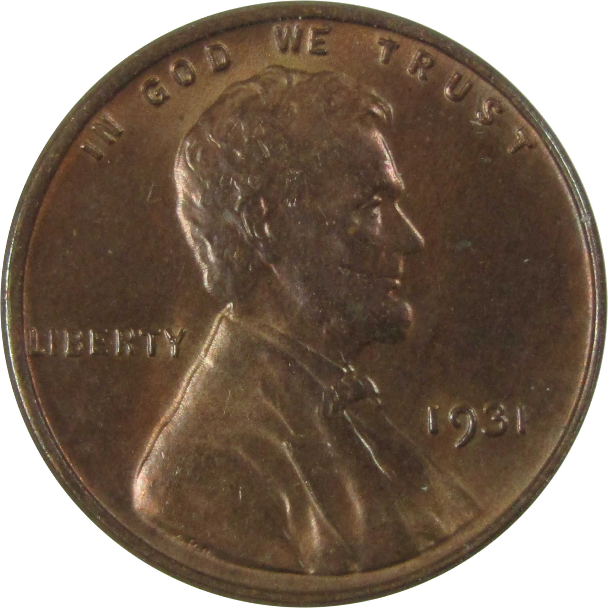 1931 Lincoln Wheat Cent Borderline Uncirculated Penny SKU:I26642