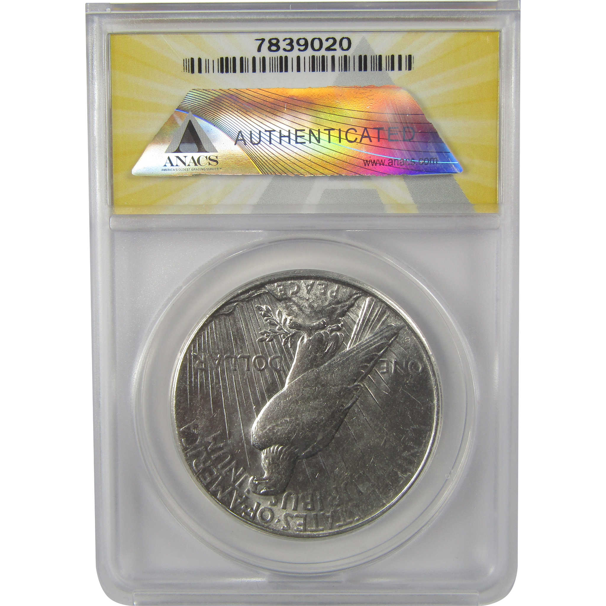 1923 S Peace Dollar AU 55 ANACS Silver $1 Coin SKU:I22175