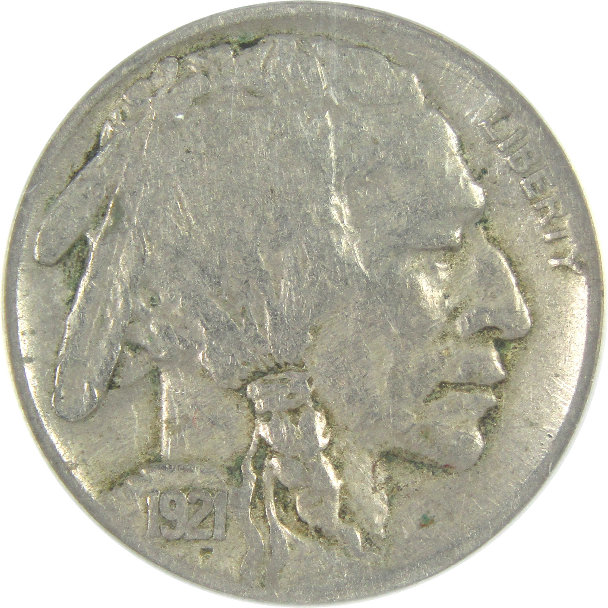 1921 Indian Head Buffalo Nickel VG 10 ANACS 5c Coin SKU:I16287