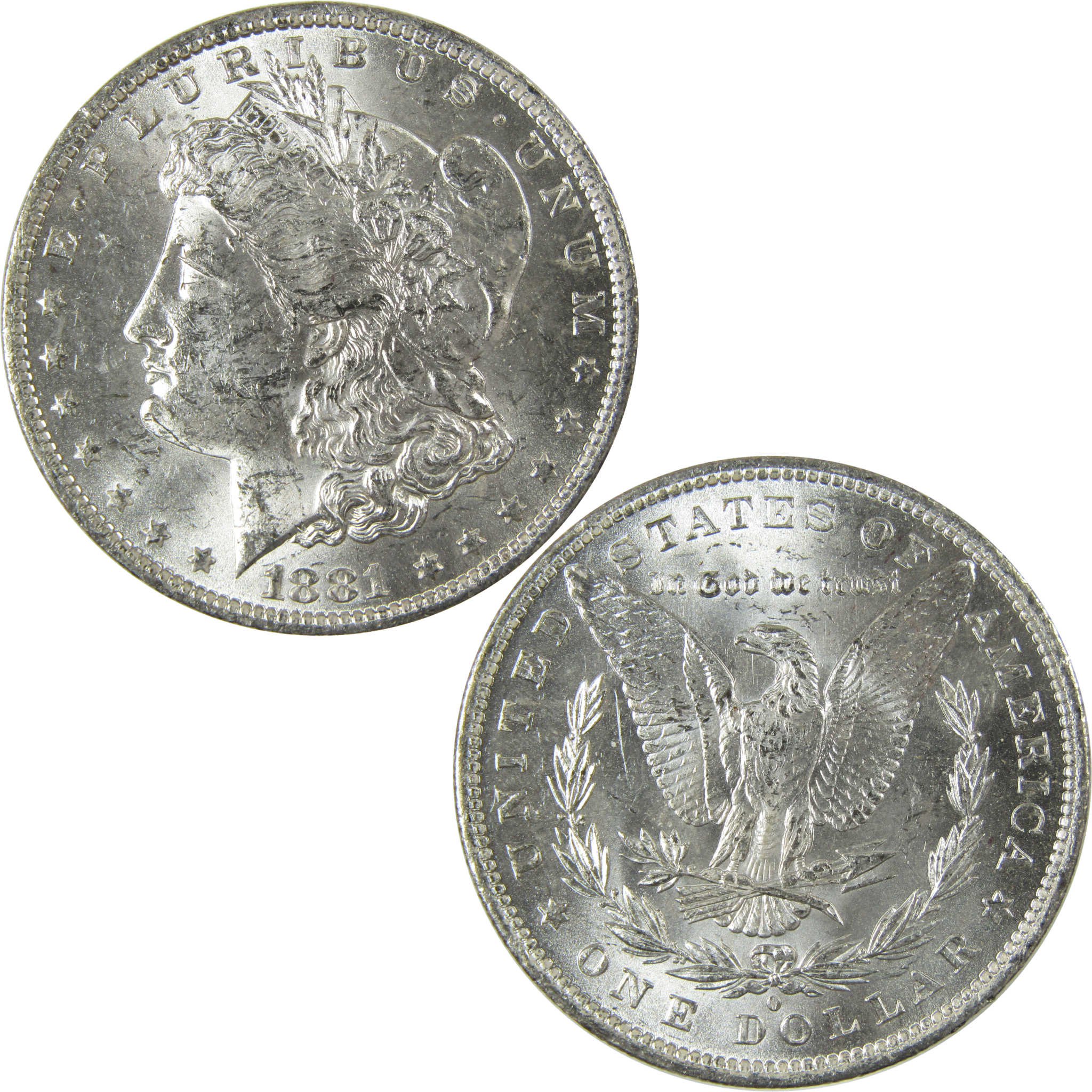 1881 O Morgan Silver Dollar Uncirculated Mint State $1 Coin SKU:I27723