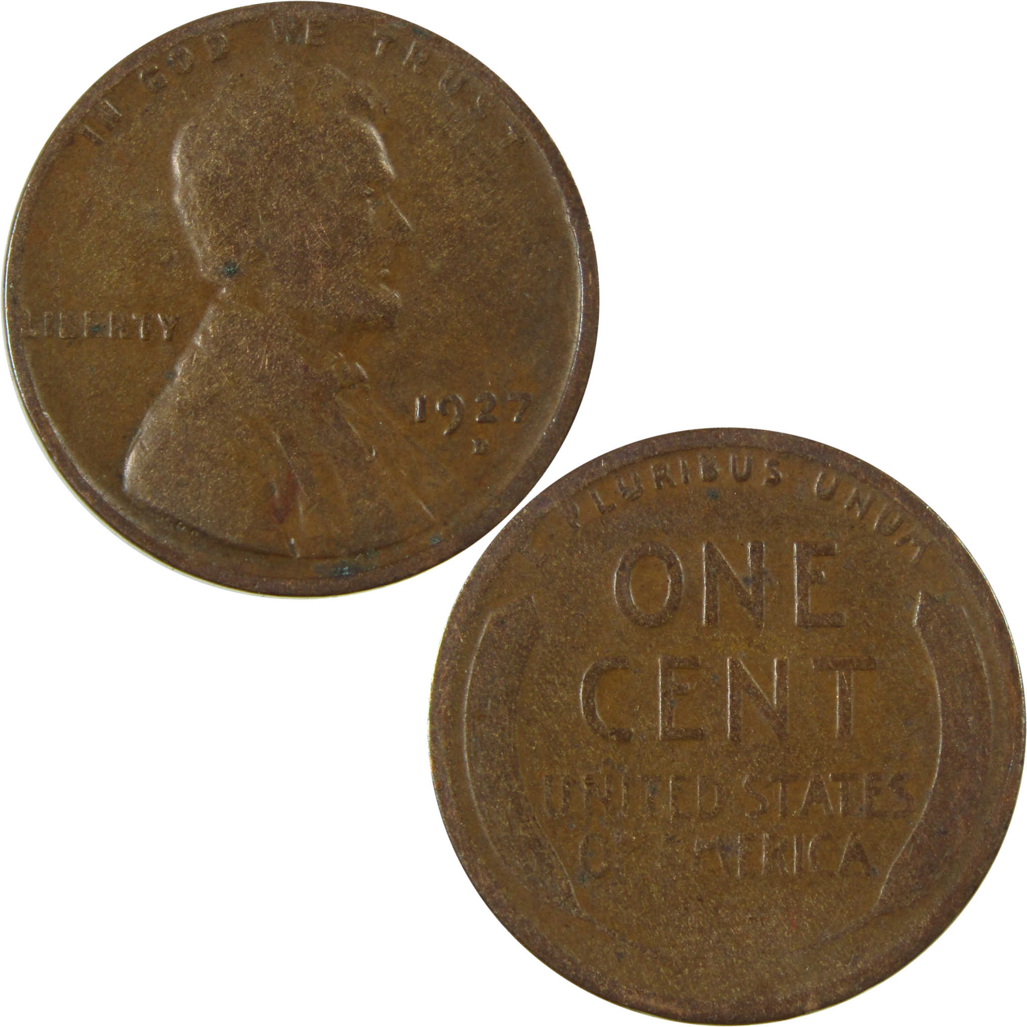 1927 D Lincoln Wheat Cent G Good Penny 1c Coin SKU:I27193