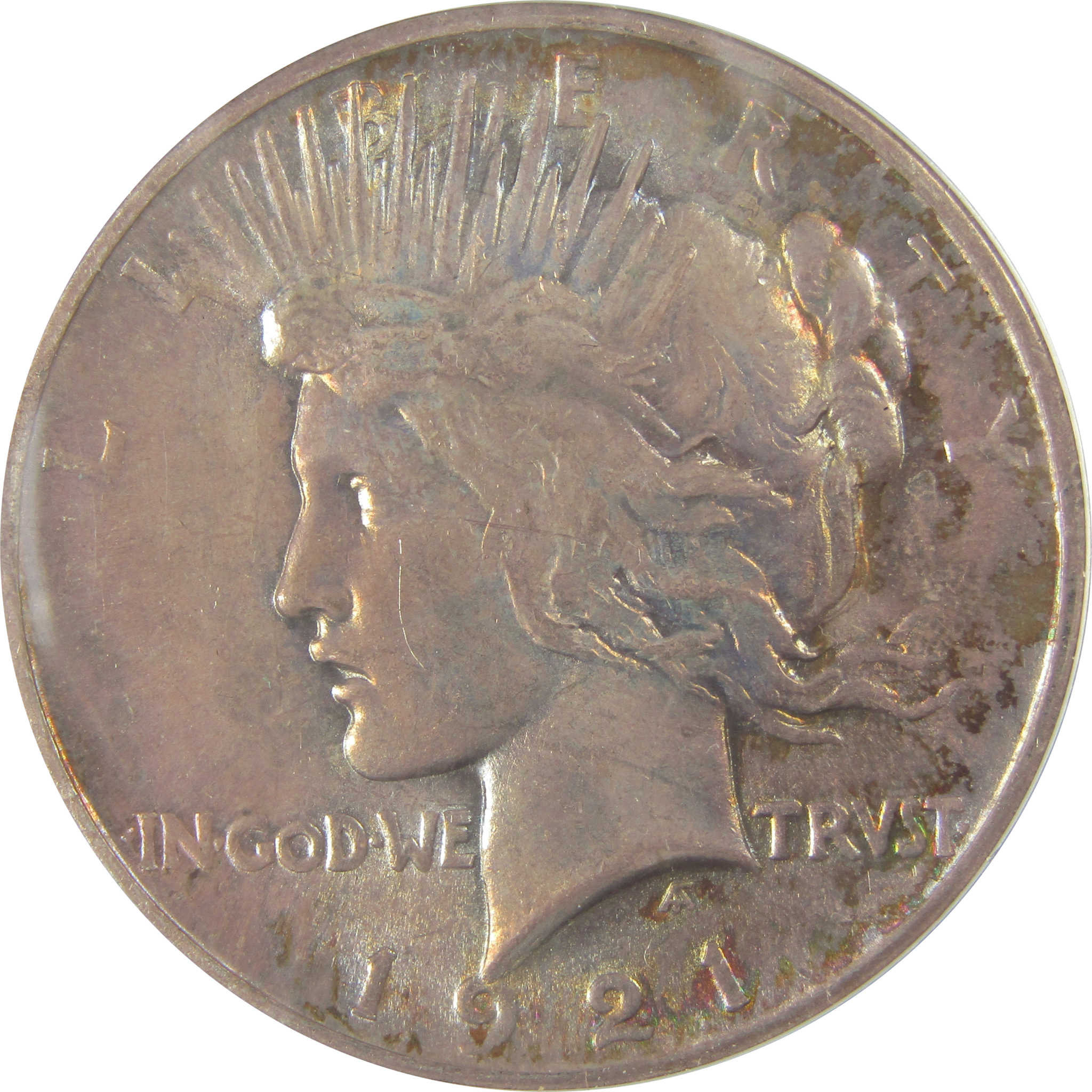 1921 High Relief Peace Dollar MS 60 Details ANACS Silver SKU:I21402