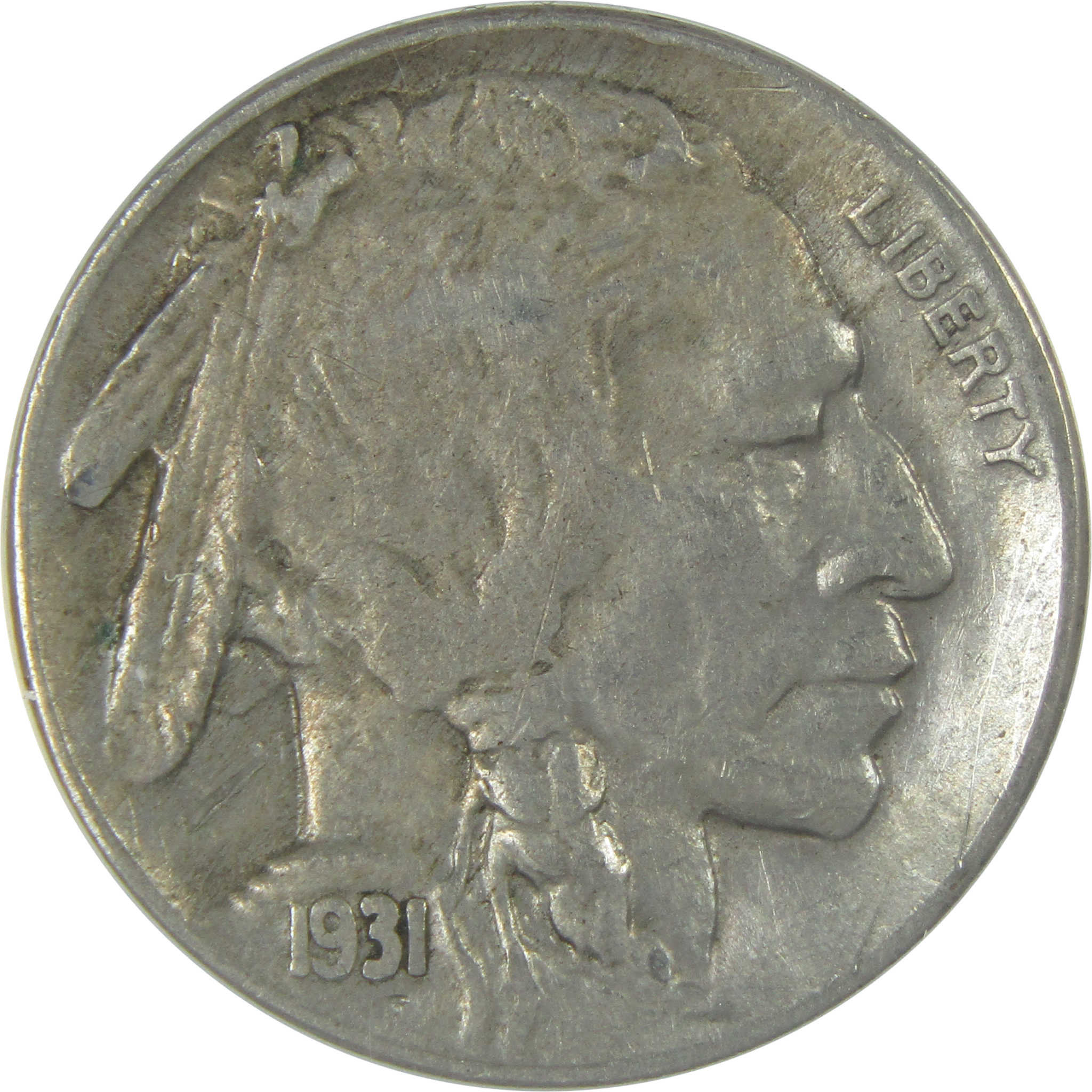 1931 S Indian Head Buffalo Nickel EF 40 Details ANACS 5c SKU:I16108