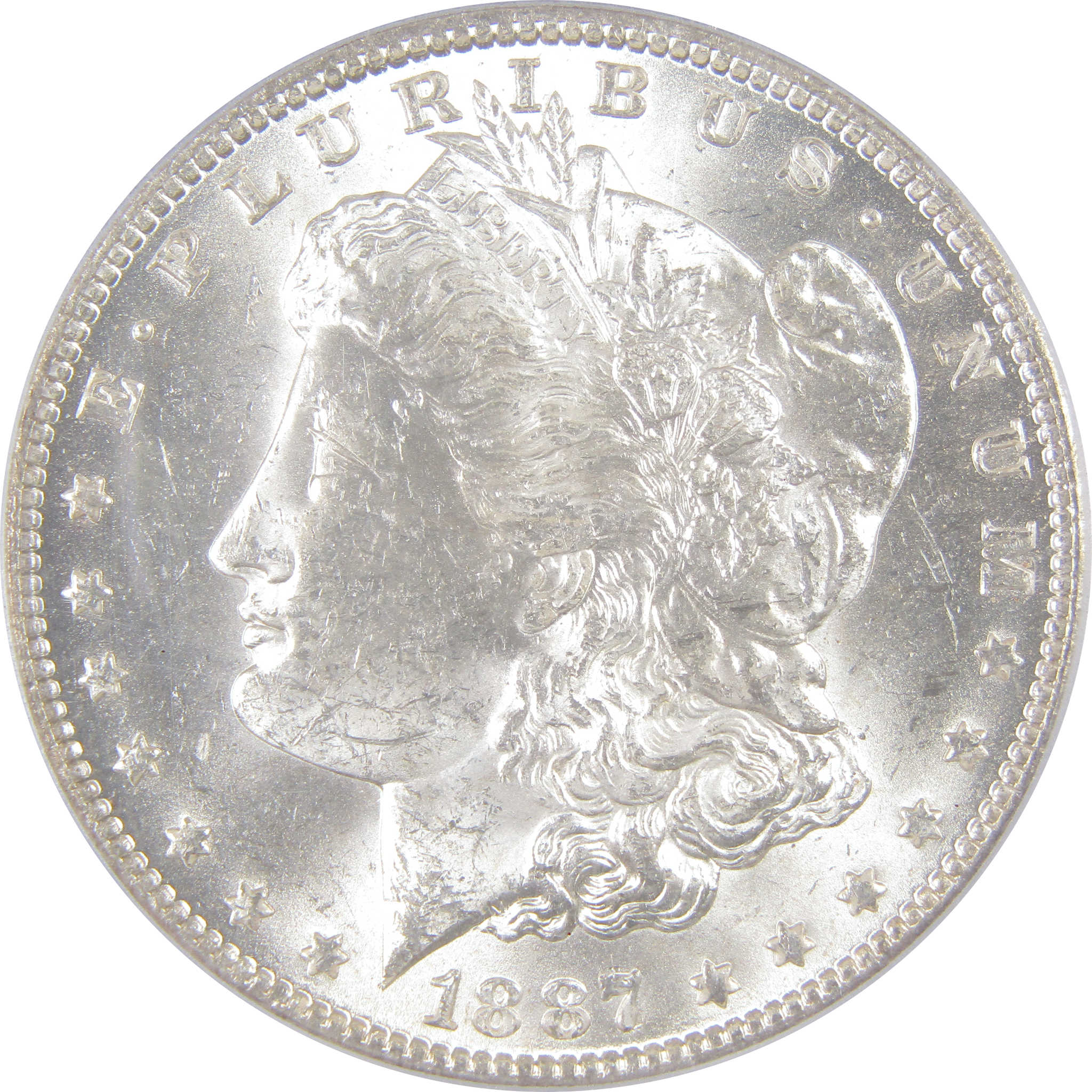 1887/6 O Morgan Dollar MS 62 PCGS CAC Silver Uncirculated SKU:I17163 - Morgan coin - Morgan silver dollar - Morgan silver dollar for sale - Profile Coins &amp; Collectibles