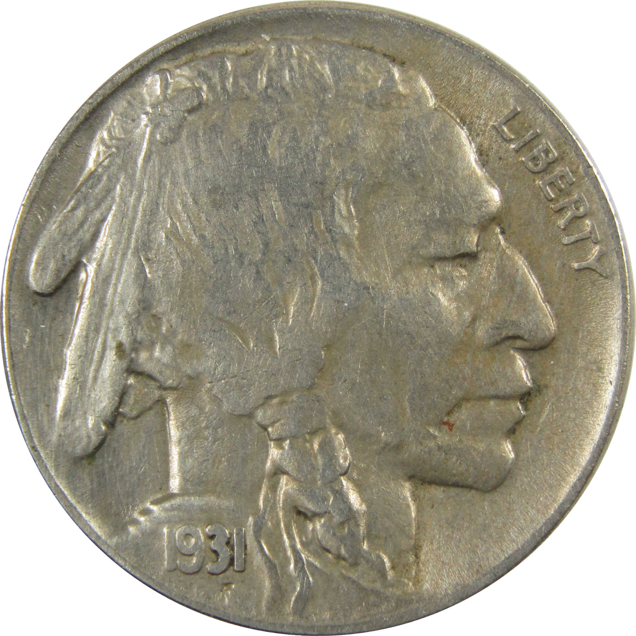 1931 S Indian Head Buffalo 5c XF EF Extremely Fine Details SKU:I28224