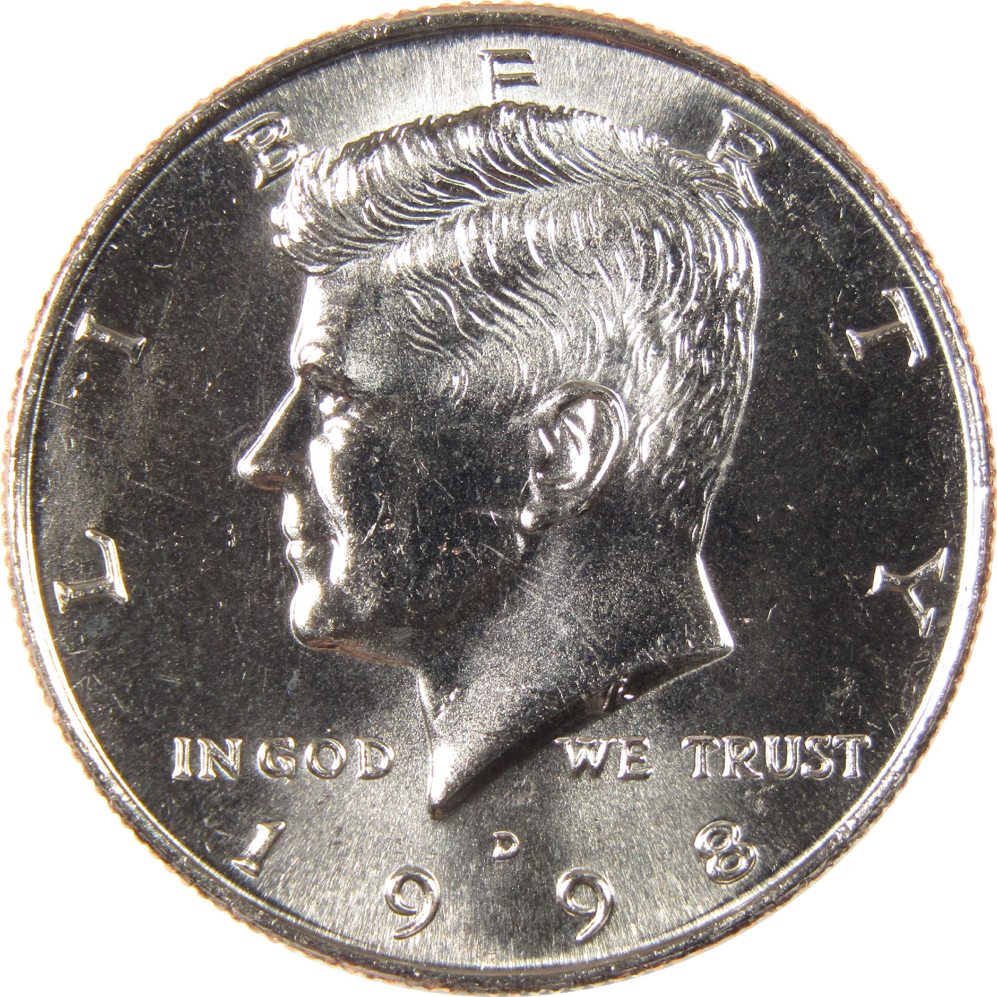 1998 D Kennedy Half Dollar Uncirculated Clad 50c Coin