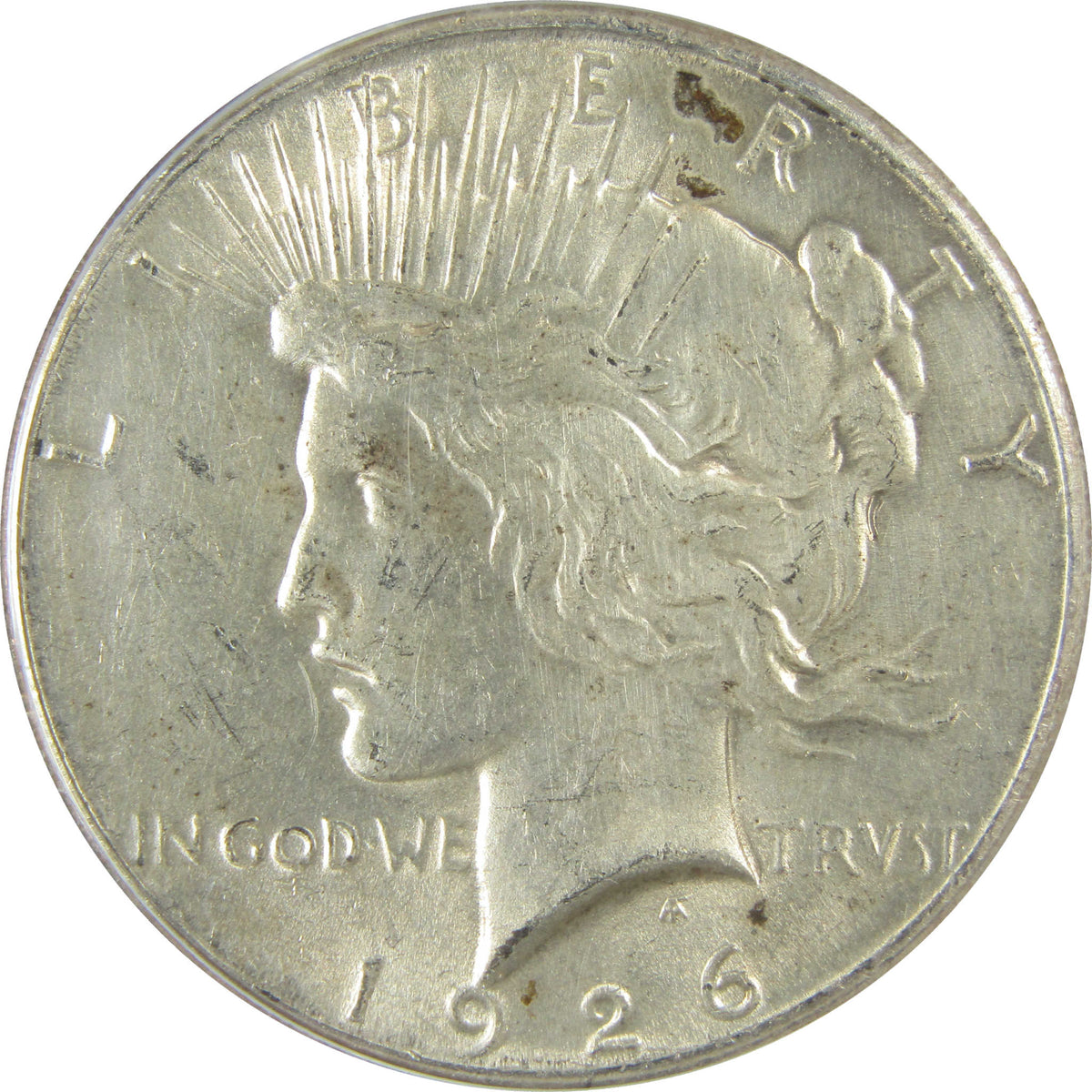 1926 VAM-2 Dbl Rev Peace Silver $1 AU 55 Details ANACS SKU:I28589