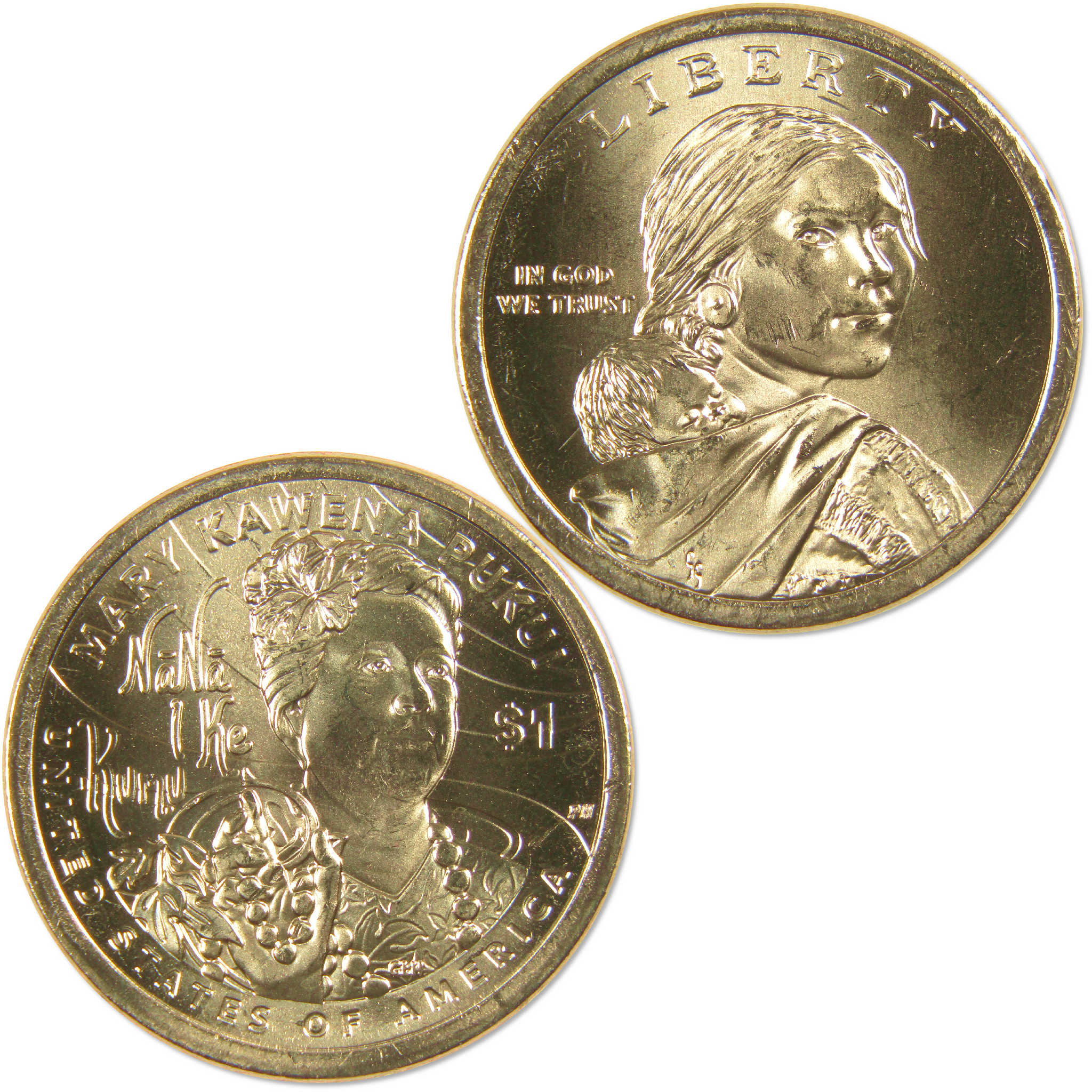 2025 P Mary Kawena Pukui Native American Dollar Uncirculated $1 Coin