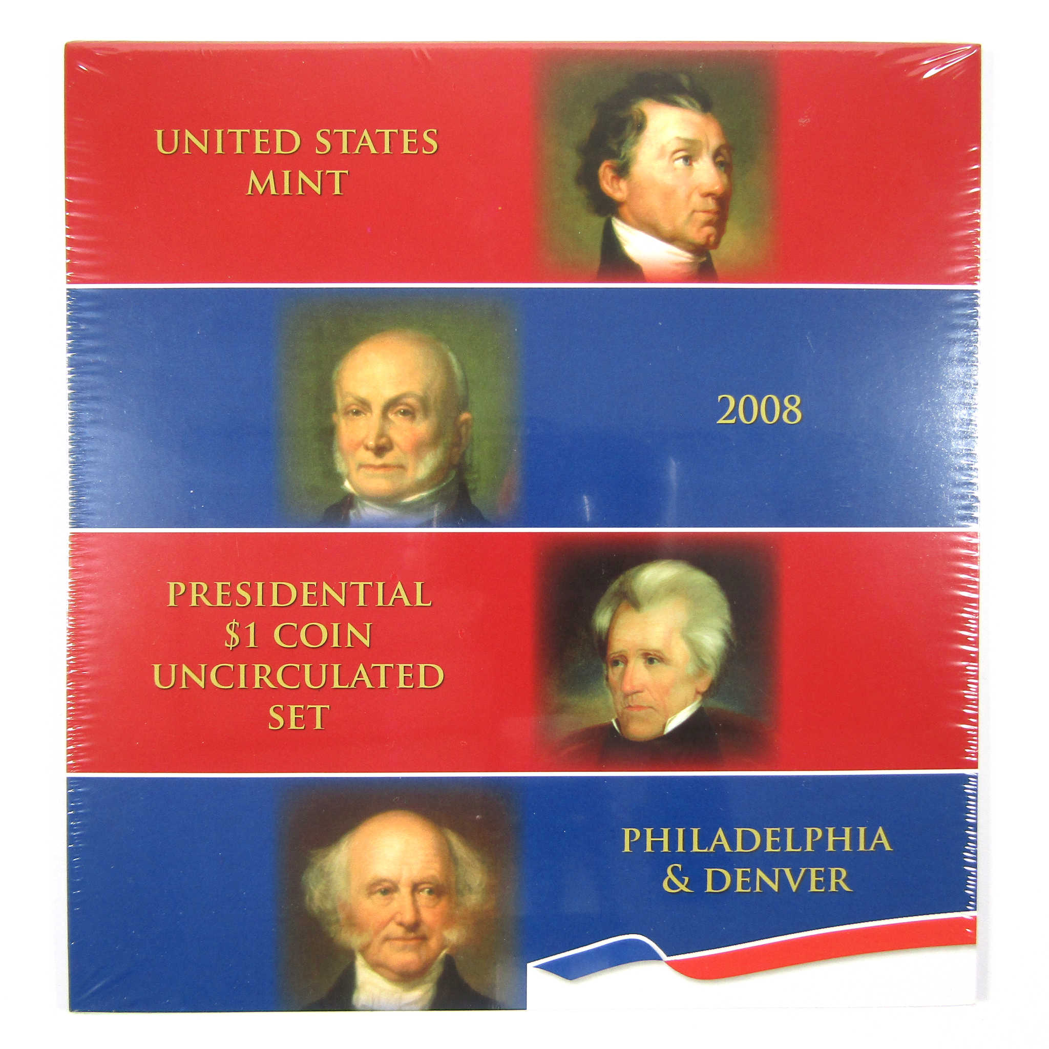 2008 P&D Presidential Dollar $1 Coin Uncirculated Set OGP SKU:CPC3772