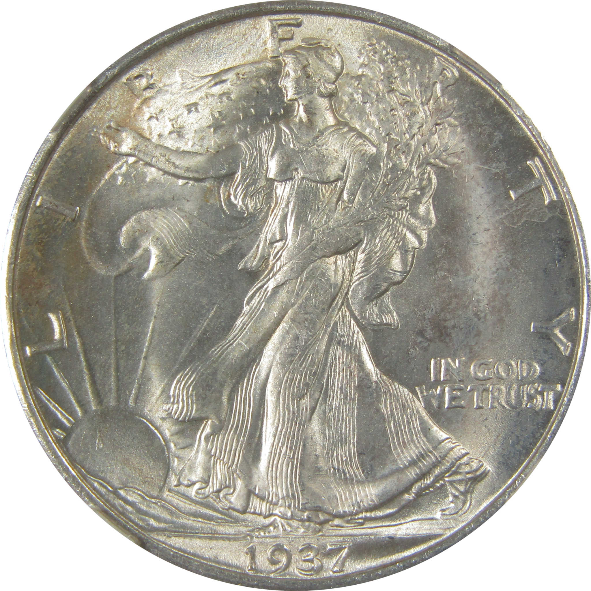 1937 S Liberty Walking Half Dollar MS 65 NGC Bag Fragment SKU:I23594