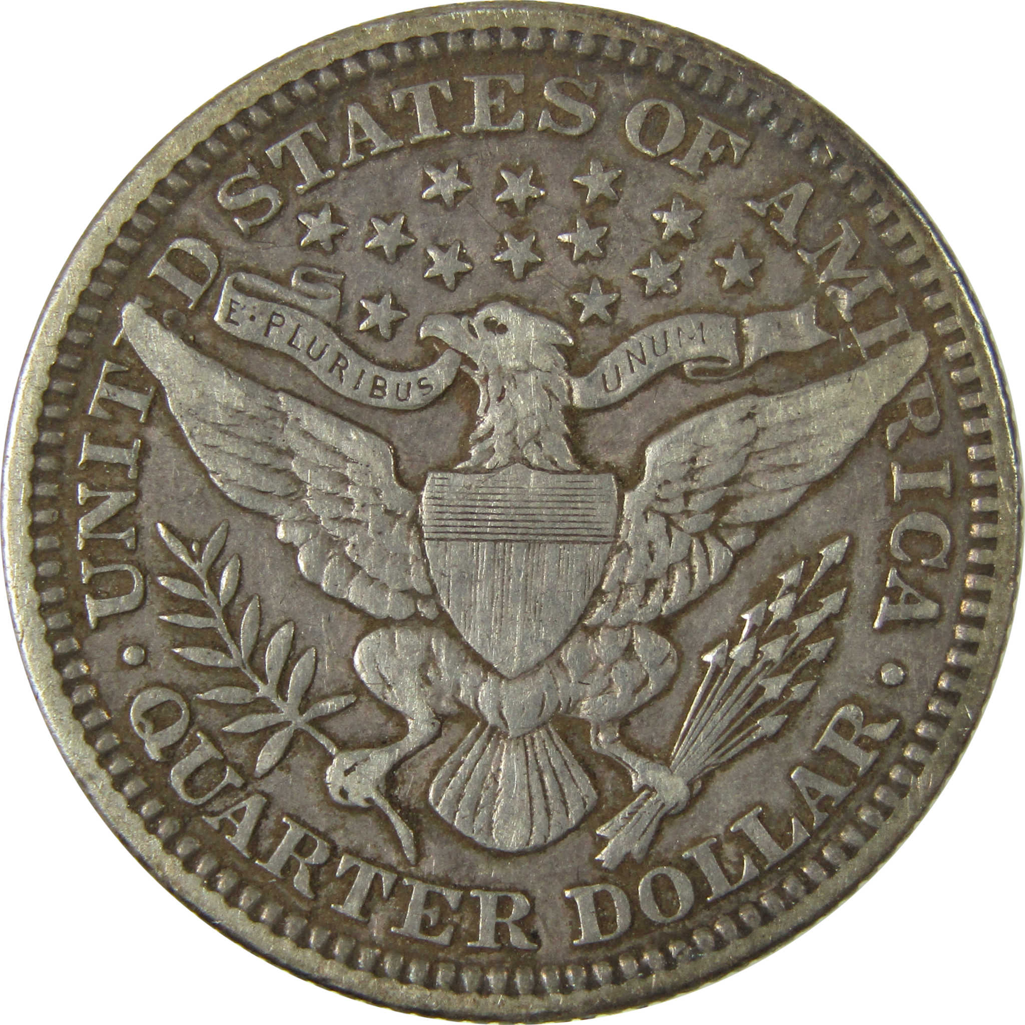 1901 Barber Silver Quarter VF Very Fine 25c Coin SKU:CP893