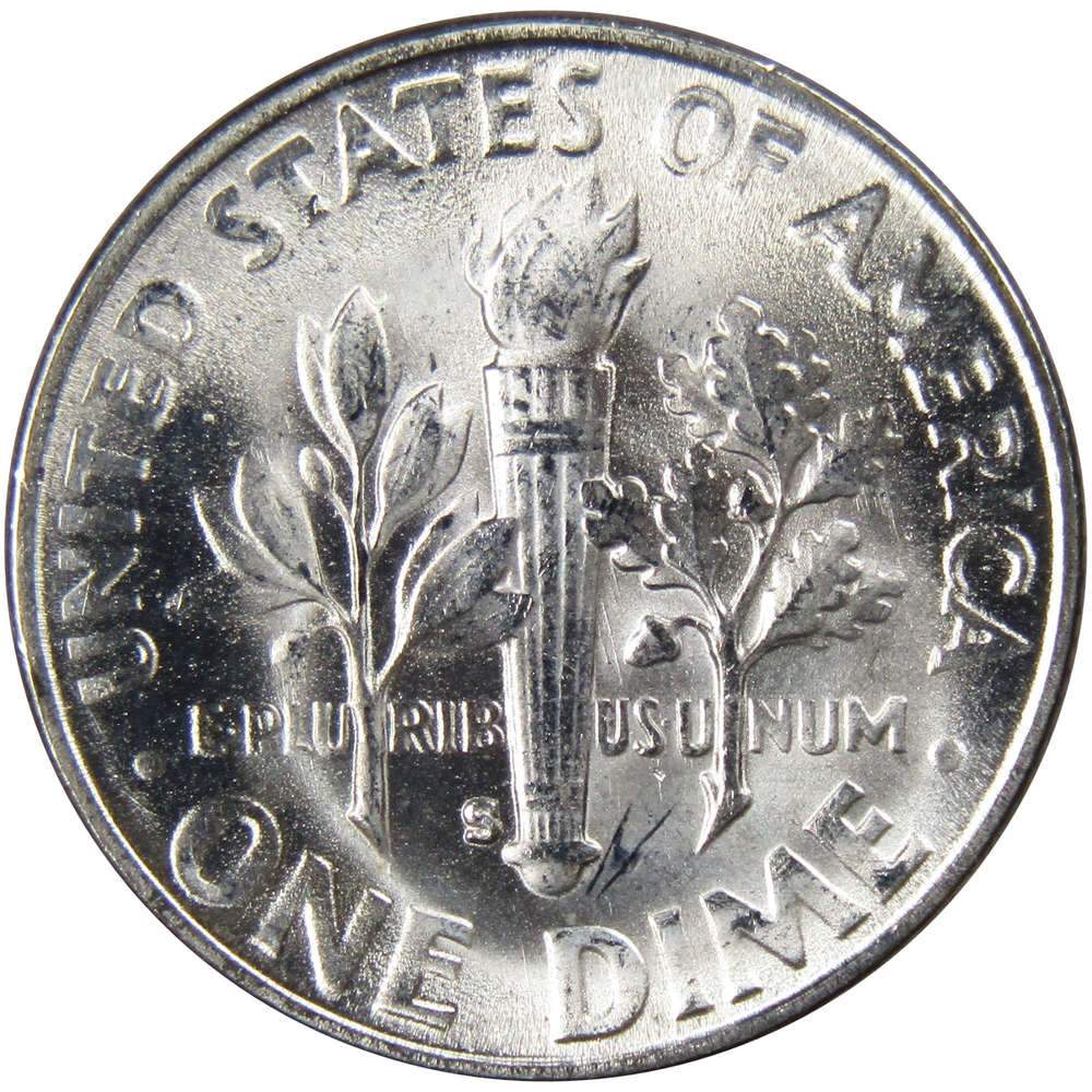 1951 S Roosevelt Silver Dime Uncirculated Mint State 10c Coin