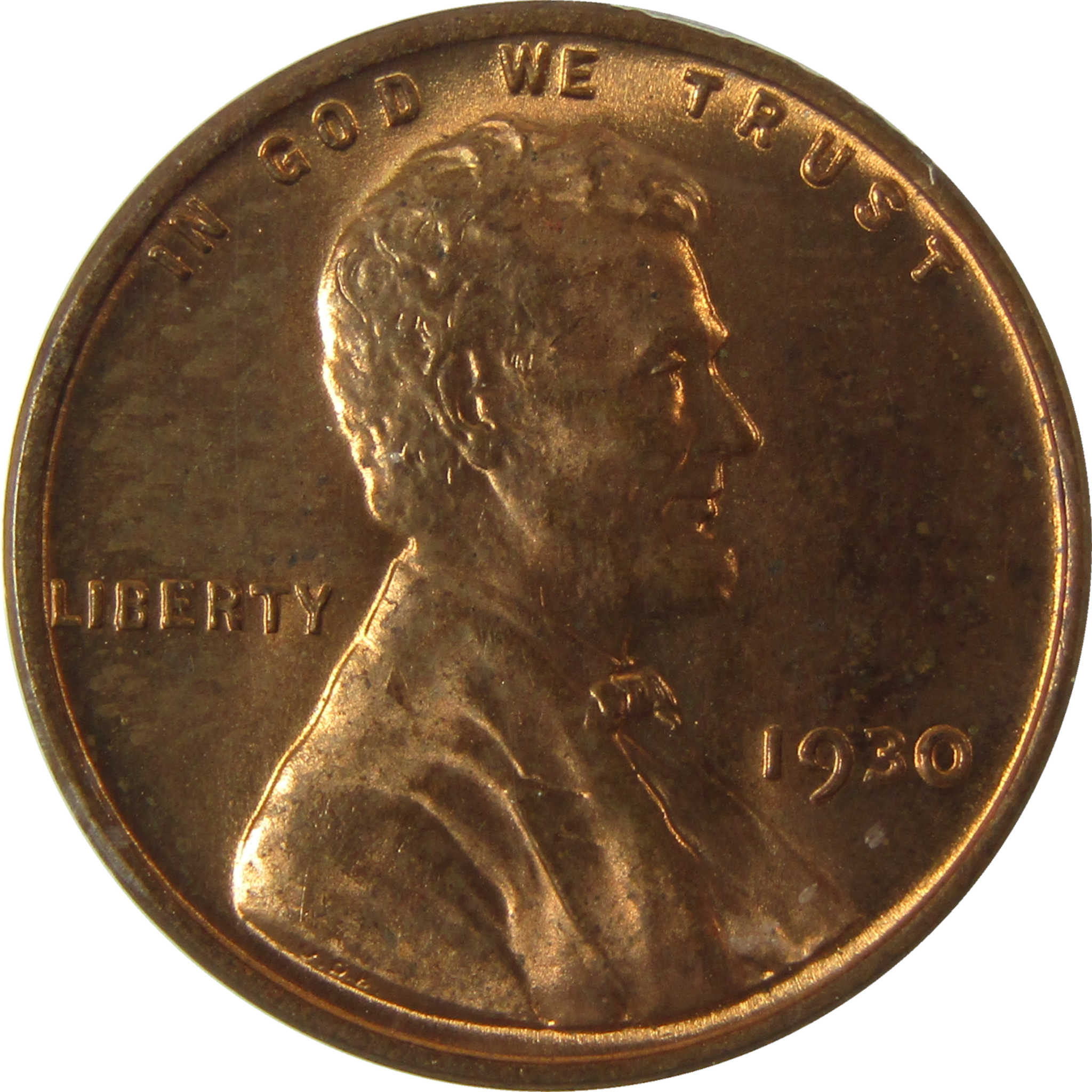 1930 Lincoln Wheat Cent MS 63 RB ANACS Uncirculated Penny SKU:I28452