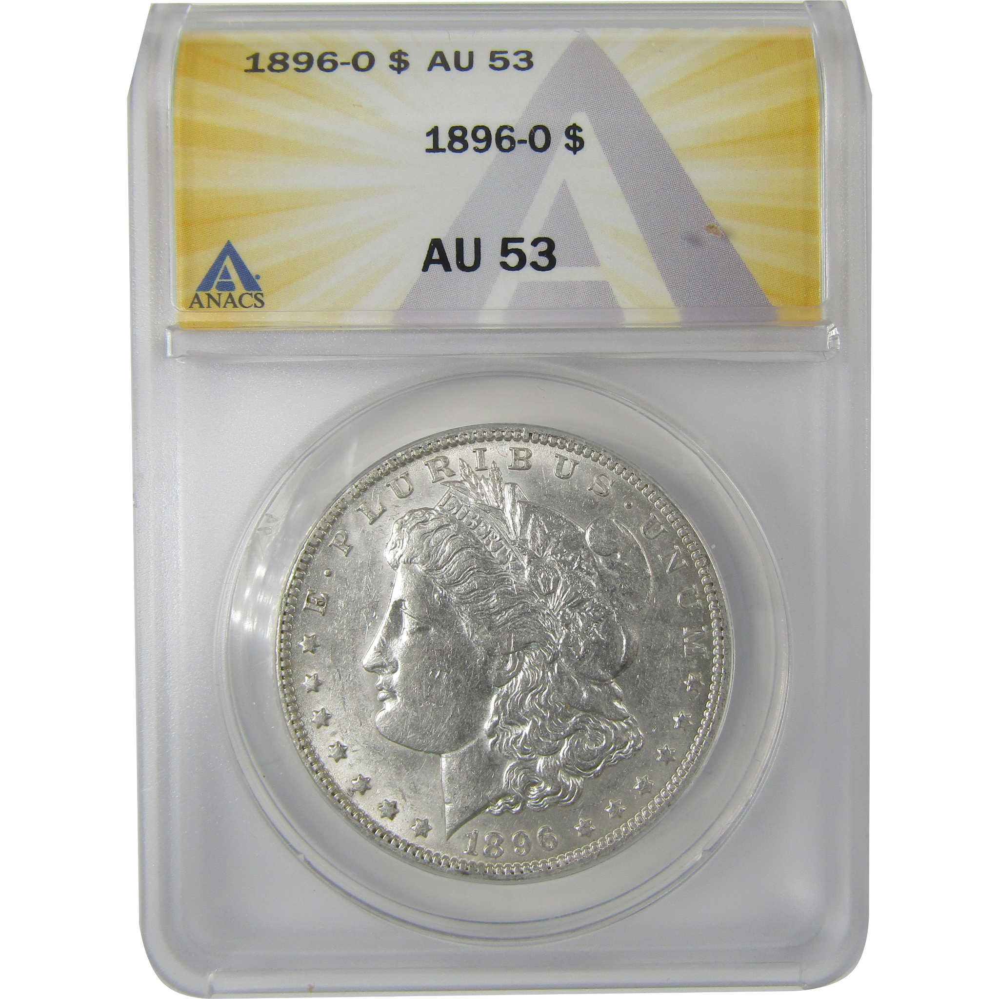 1896 O Morgan Dollar AU 53 ANACS Silver $1 Coin SKU:I18971 - Morgan coin - Morgan silver dollar - Morgan silver dollar for sale - Profile Coins &amp; Collectibles