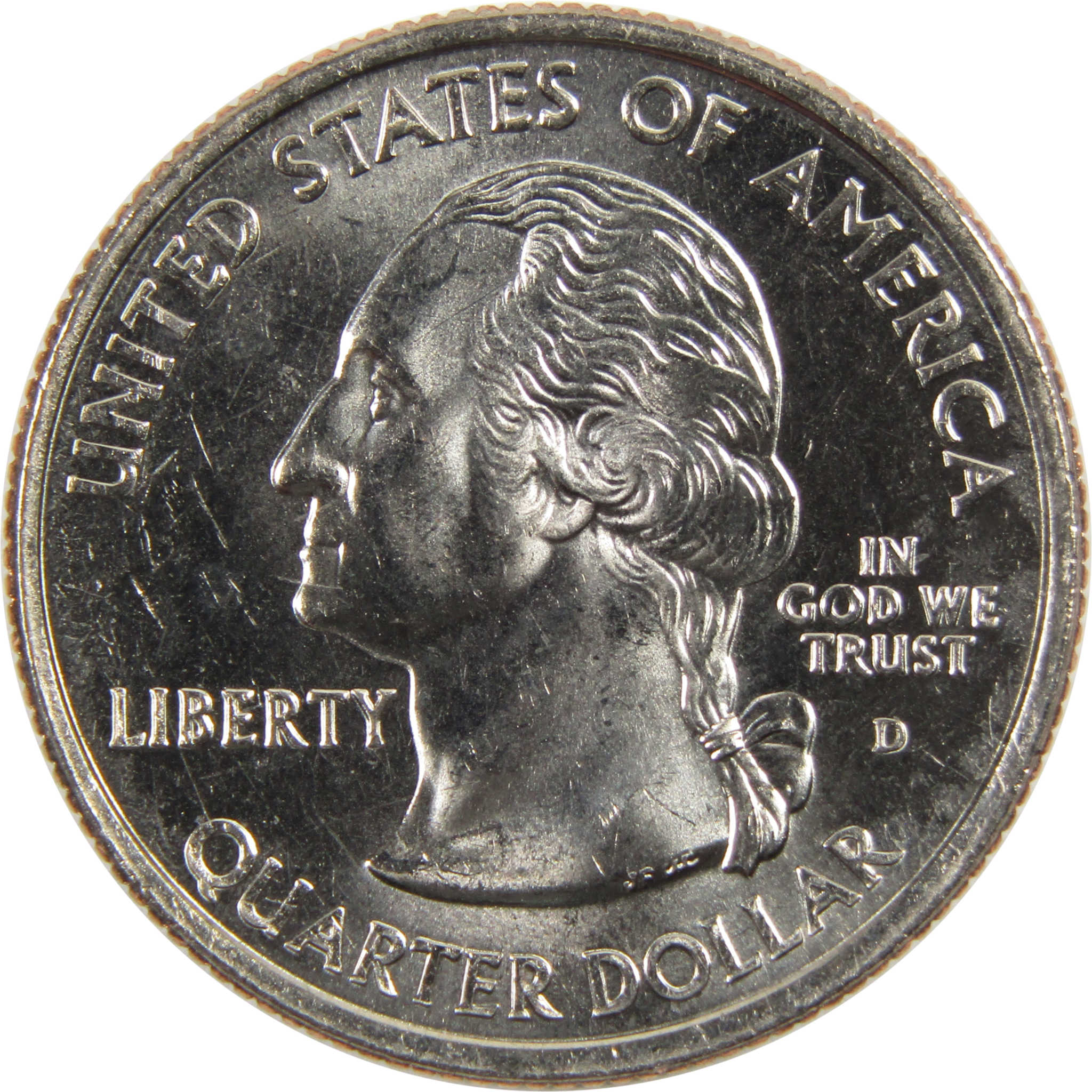 2001 D Rhode Island State Quarter BU Uncirculated Clad 25c Coin