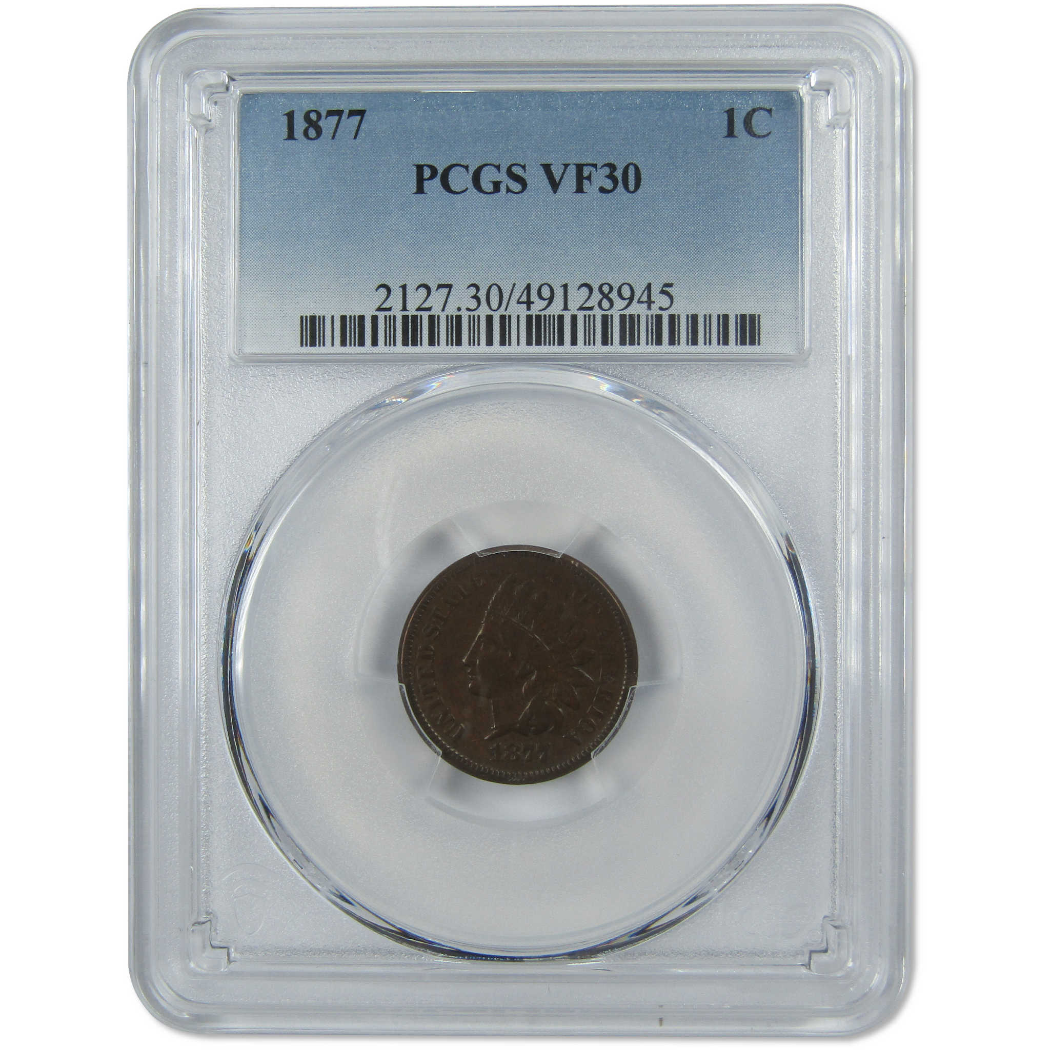 1877 Indian Head Cent VF 30 PCGS Penny 1c Coin SKU:IPC7519