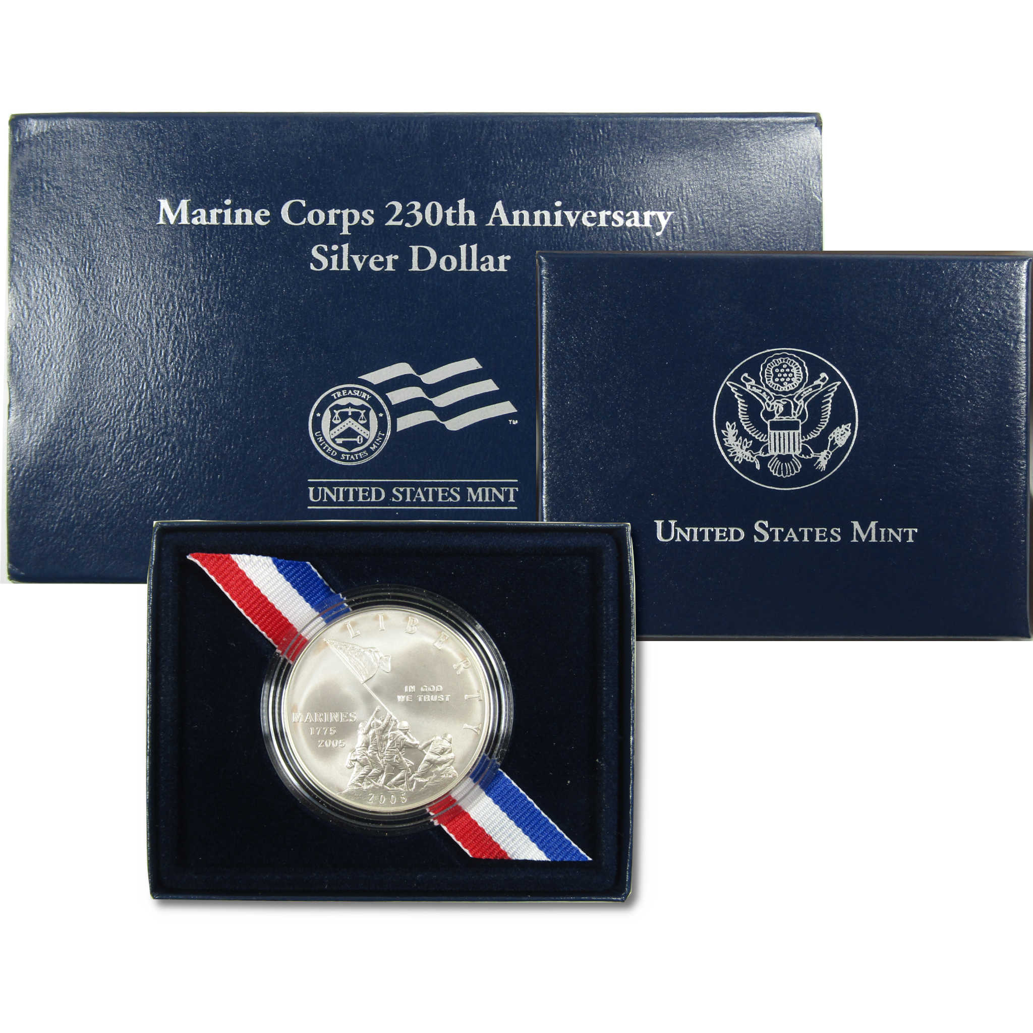 2005 P Marine Corps Commemorative Silver Dollar Uncirculated SKU:CP311