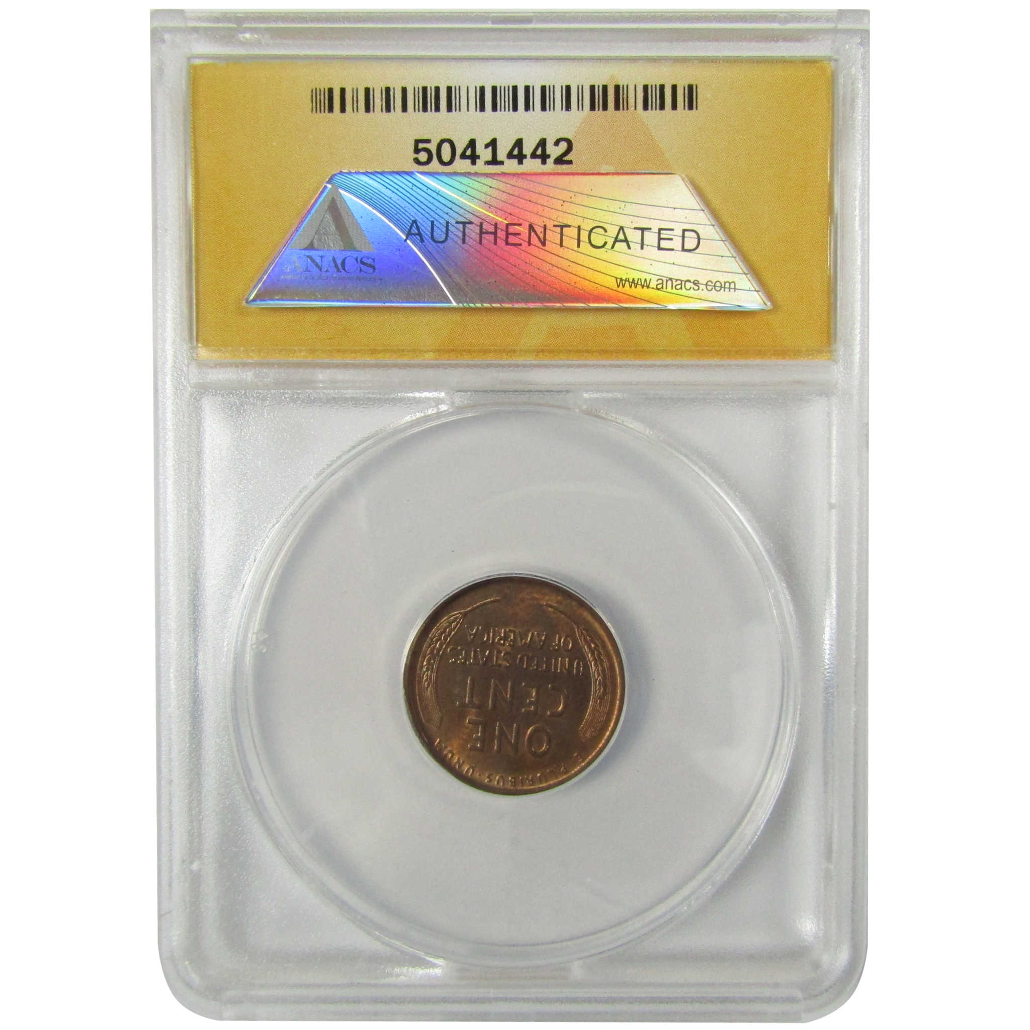 1920 Lincoln Wheat Cent MS 62 RB ANACS Uncirculated Penny SKU:I28457