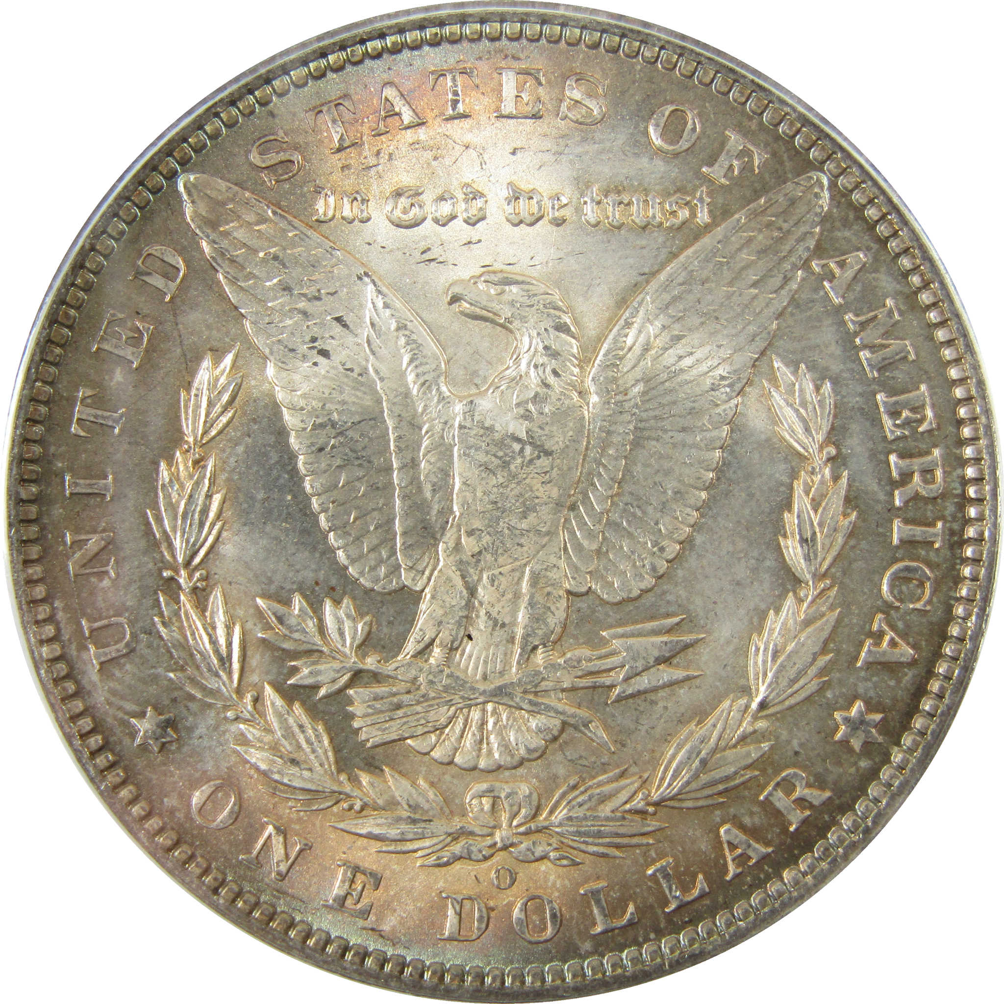 1885 O Morgan Silver Dollar MS 63 ANACS Uncirculated Toned SKU:I28486