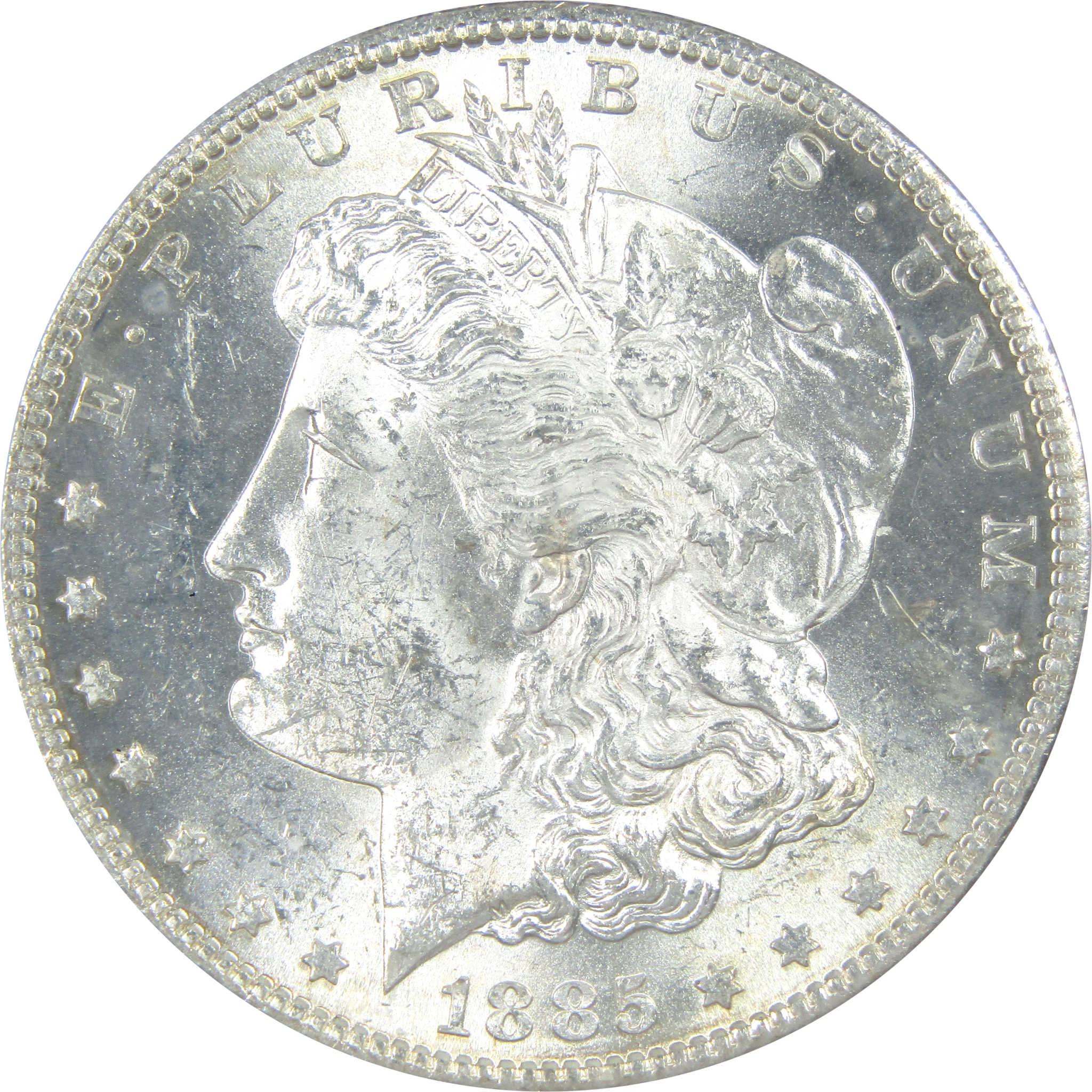 1885 S Morgan Dollar MS 62 PCGS Silver $1 Uncirculated Coin SKU:I14248 - Morgan coin - Morgan silver dollar - Morgan silver dollar for sale - Profile Coins &amp; Collectibles