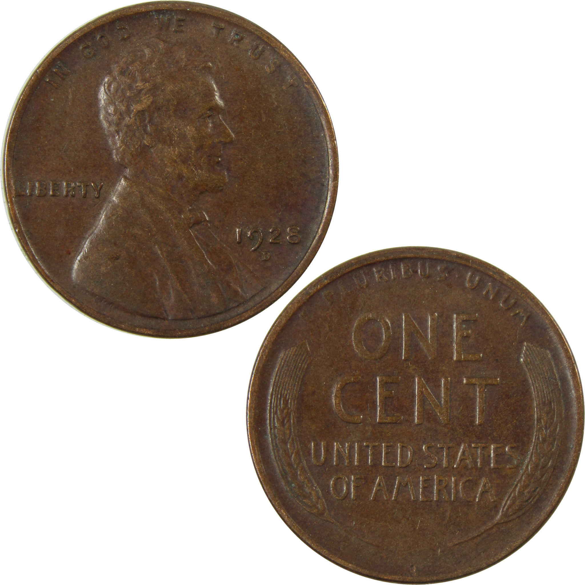 1928 D Lincoln Wheat Cent VF Very Fine Penny 1c Coin SKU:I27585