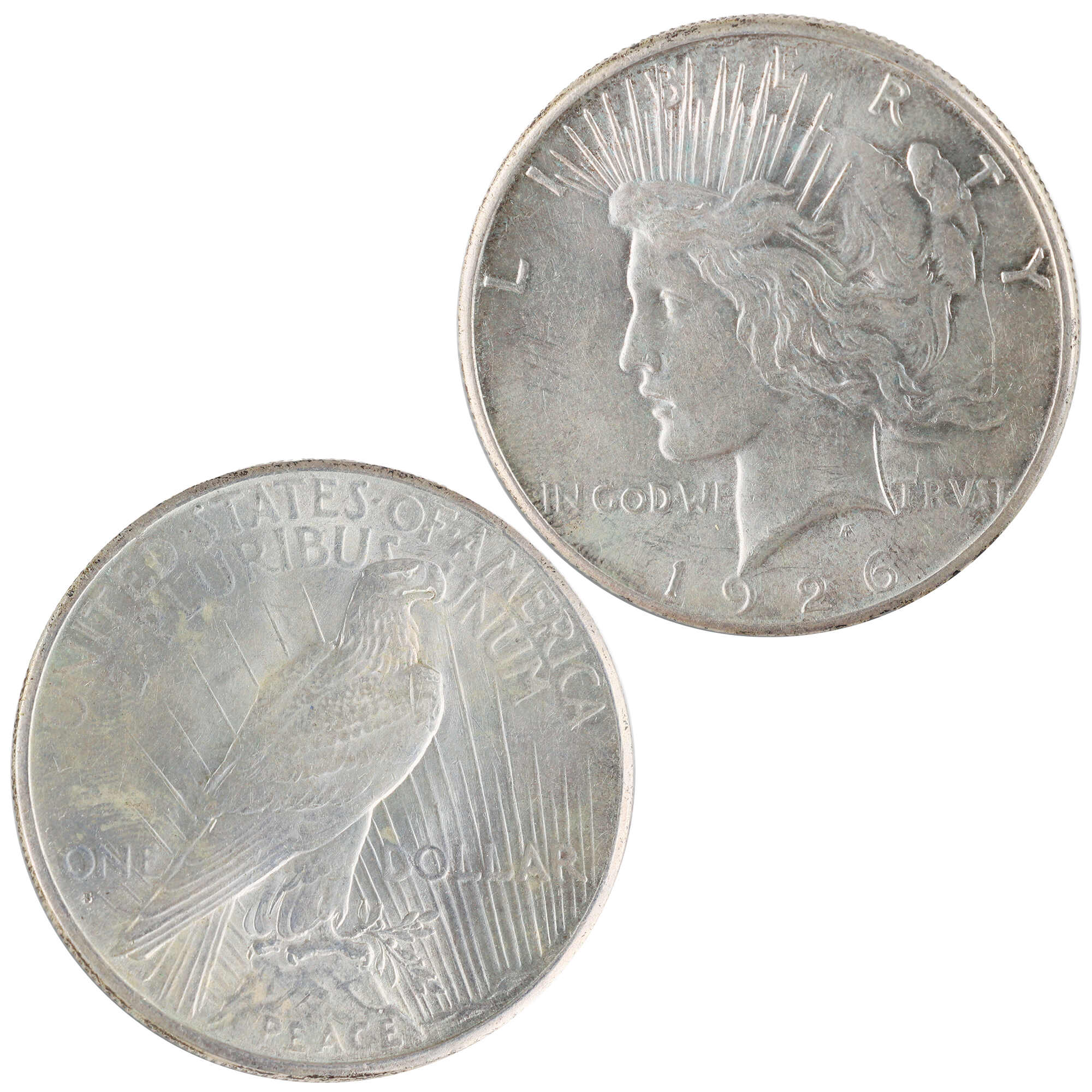 1926 S Peace Dollar AU About Uncirculated Silver $1 Coin SKU:I12100