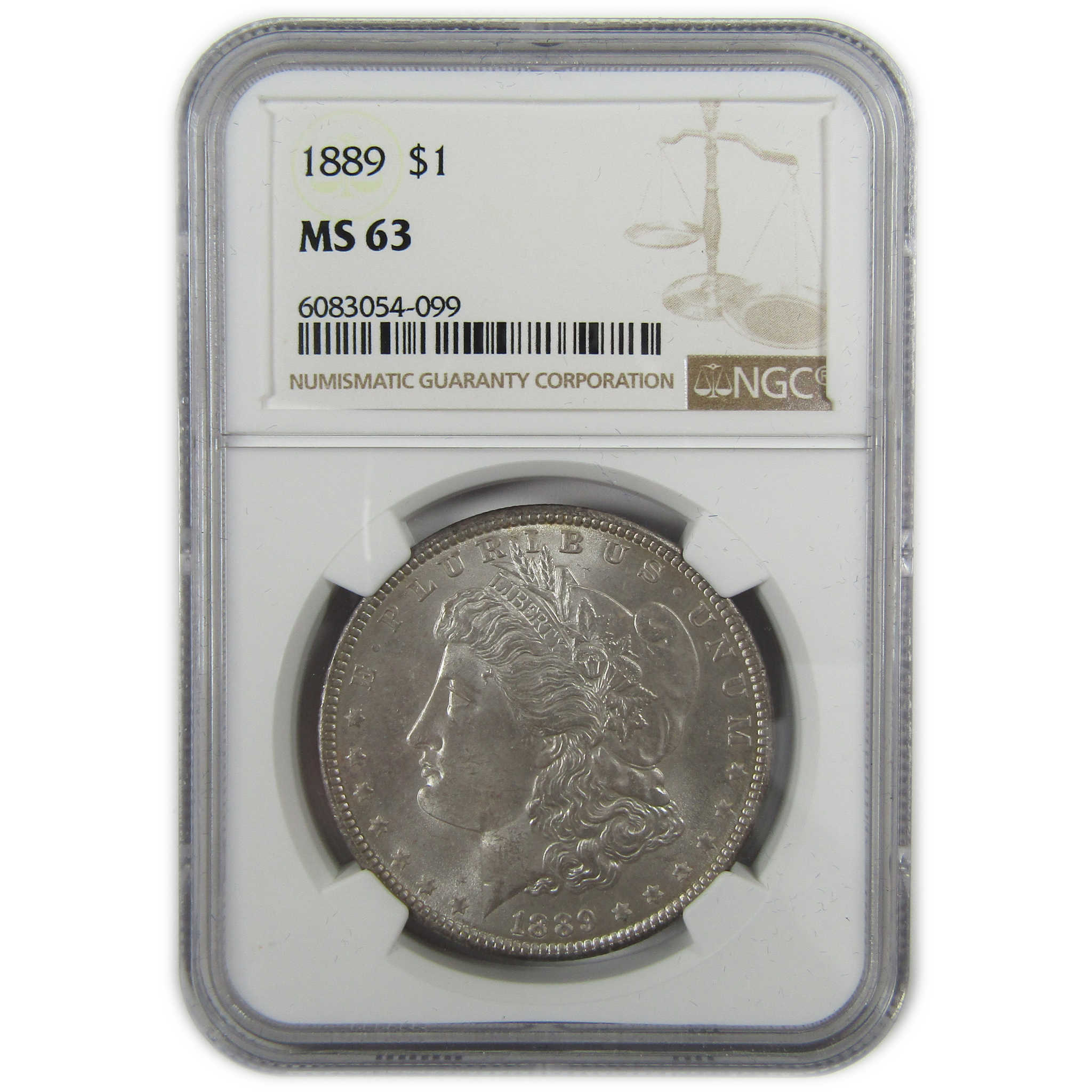 1889 Morgan Silver Dollar MS 63 NGC Uncirculated $1 Coin SKU:CP355 - Morgan coin - Morgan silver dollar - Morgan silver dollar for sale - Profile Coins &amp; Collectibles