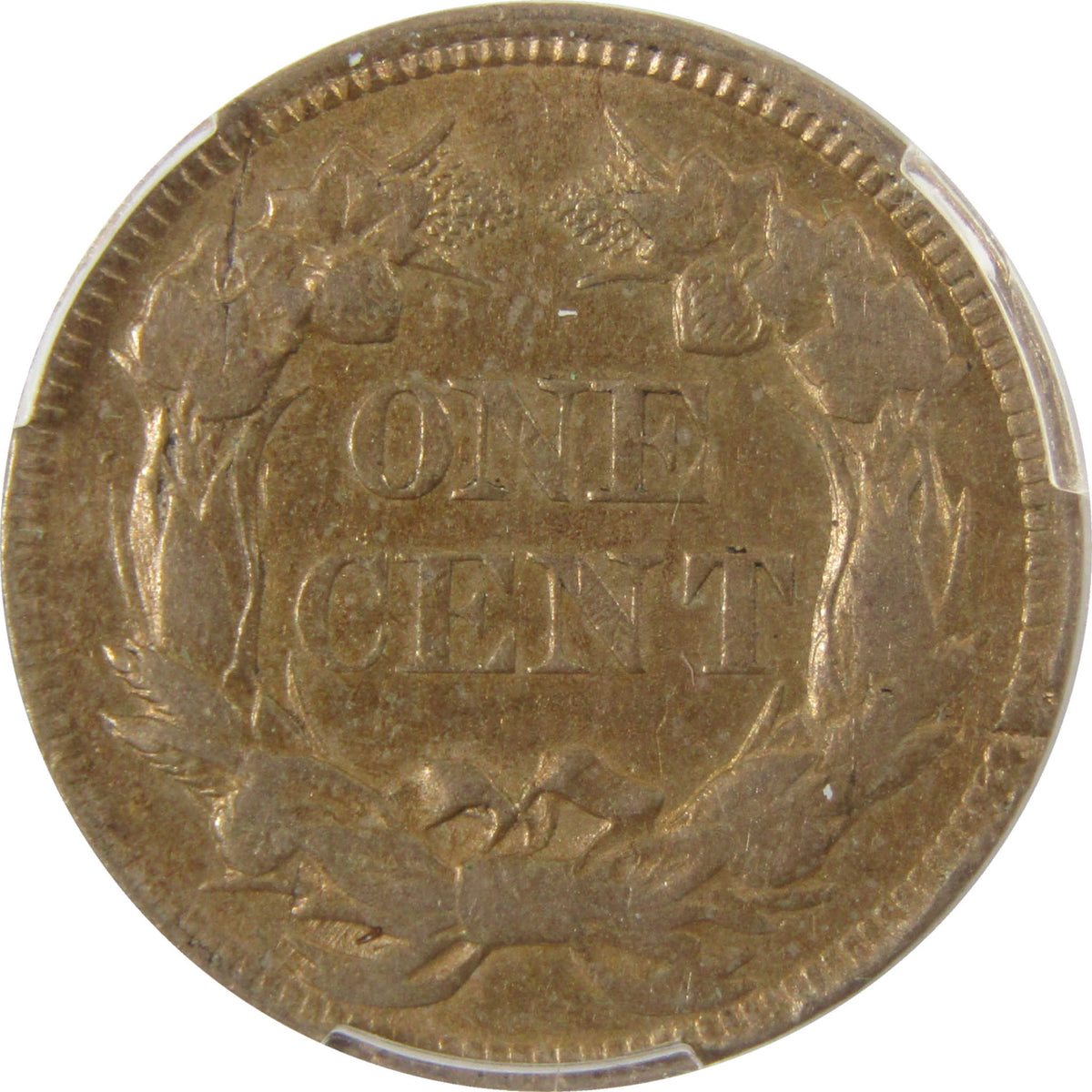 1857 Flying Eagle Cent AU Details PCGS Penny 1c Coin SKU:I29341
