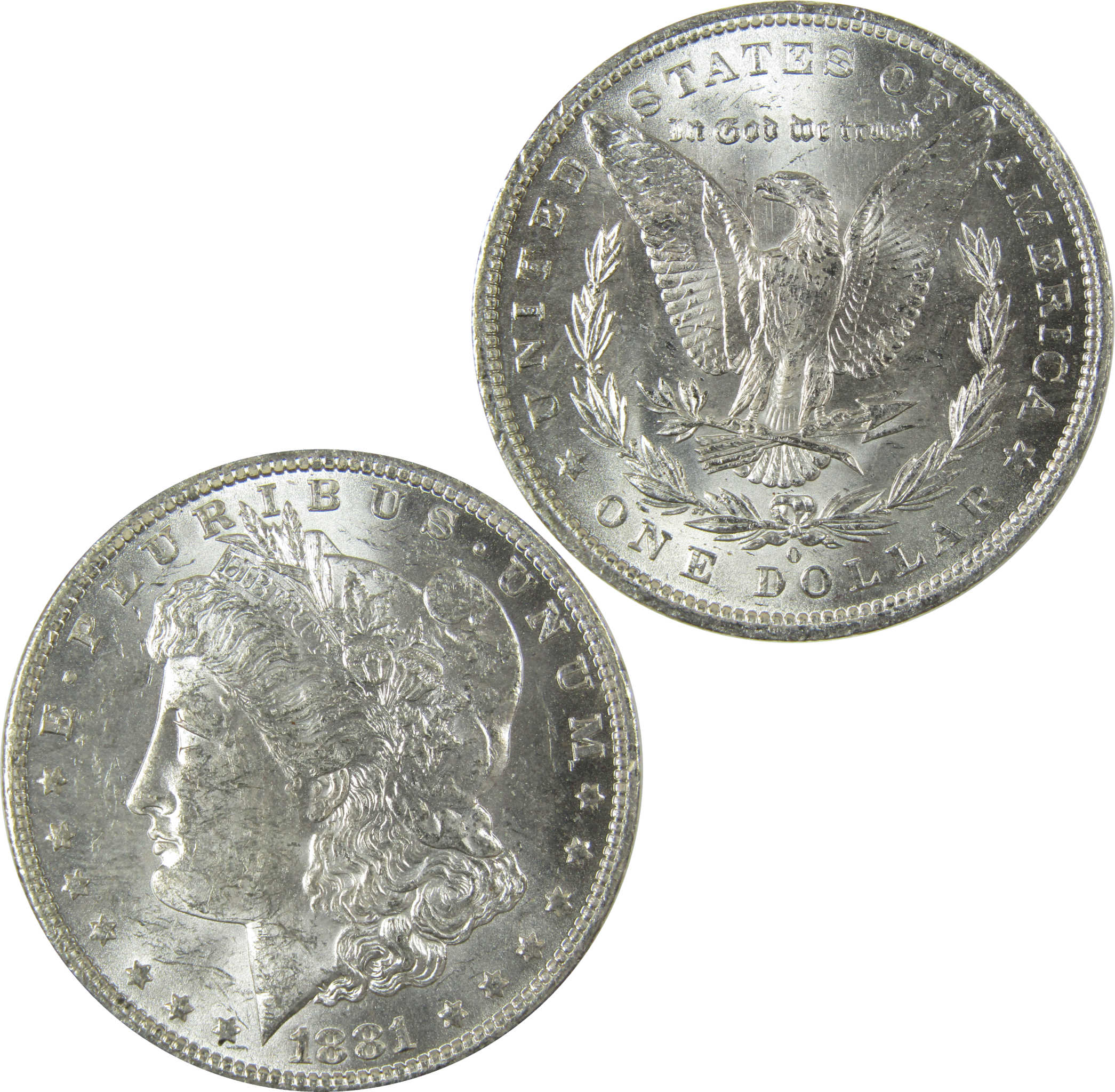 1881 O Morgan Silver Dollar Uncirculated Mint State $1 Coin SKU:I27719