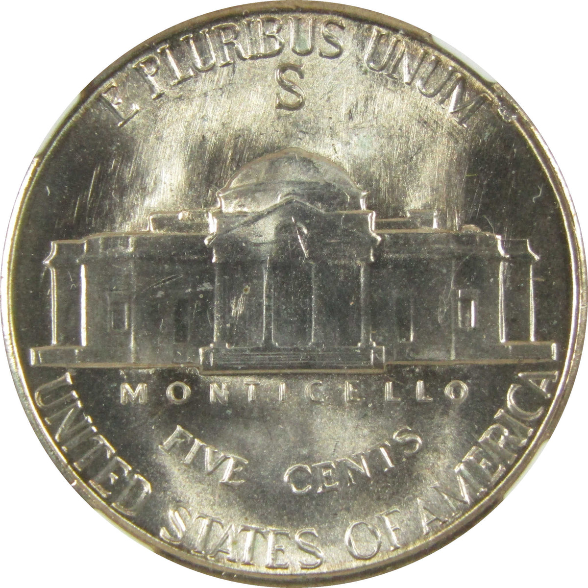 1943 S Jefferson Wartime Silver Nickel MS 66 5FS NGC Coin SKU:I28706