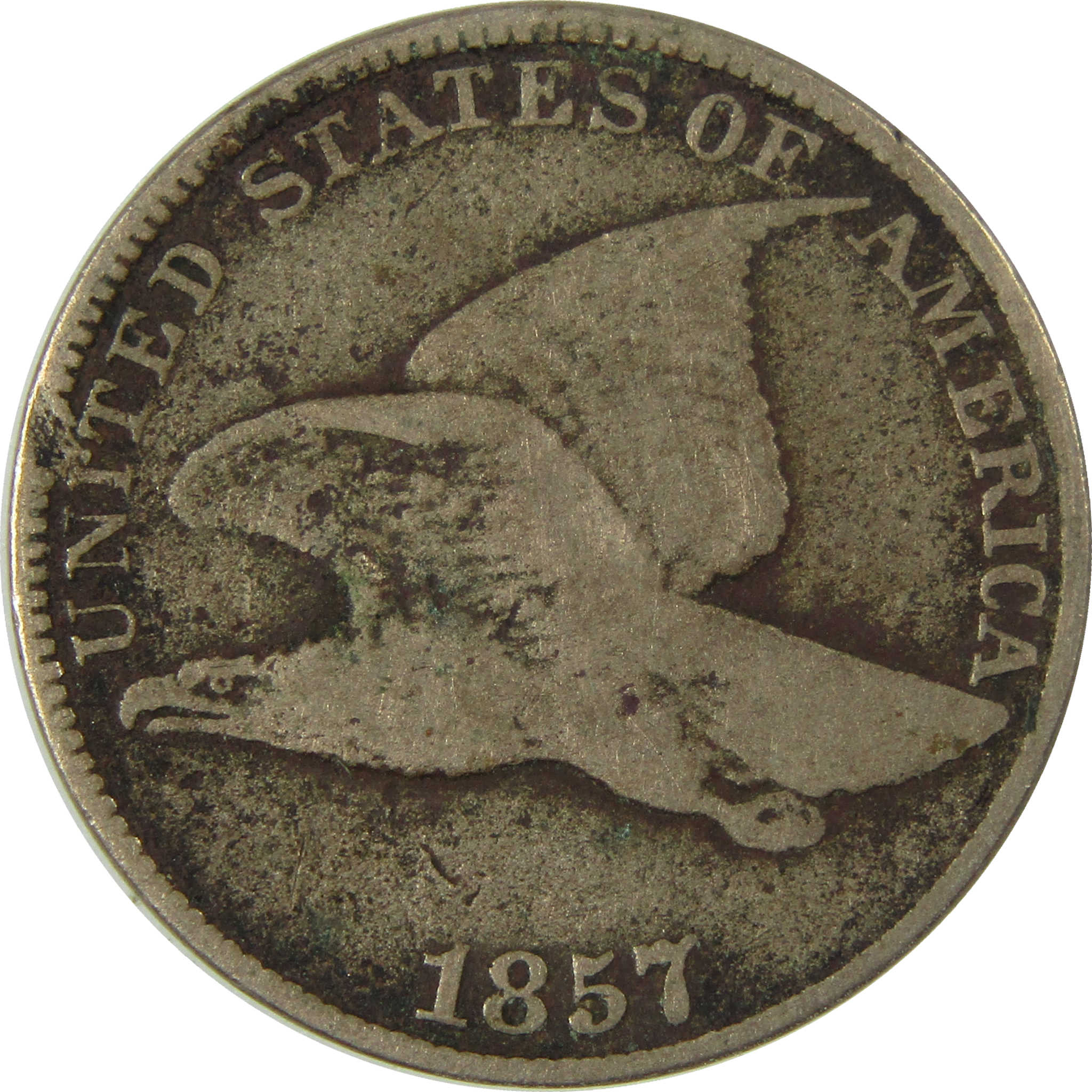 1857 Flying Eagle Cent VG Very Good Details SKU:I26972
