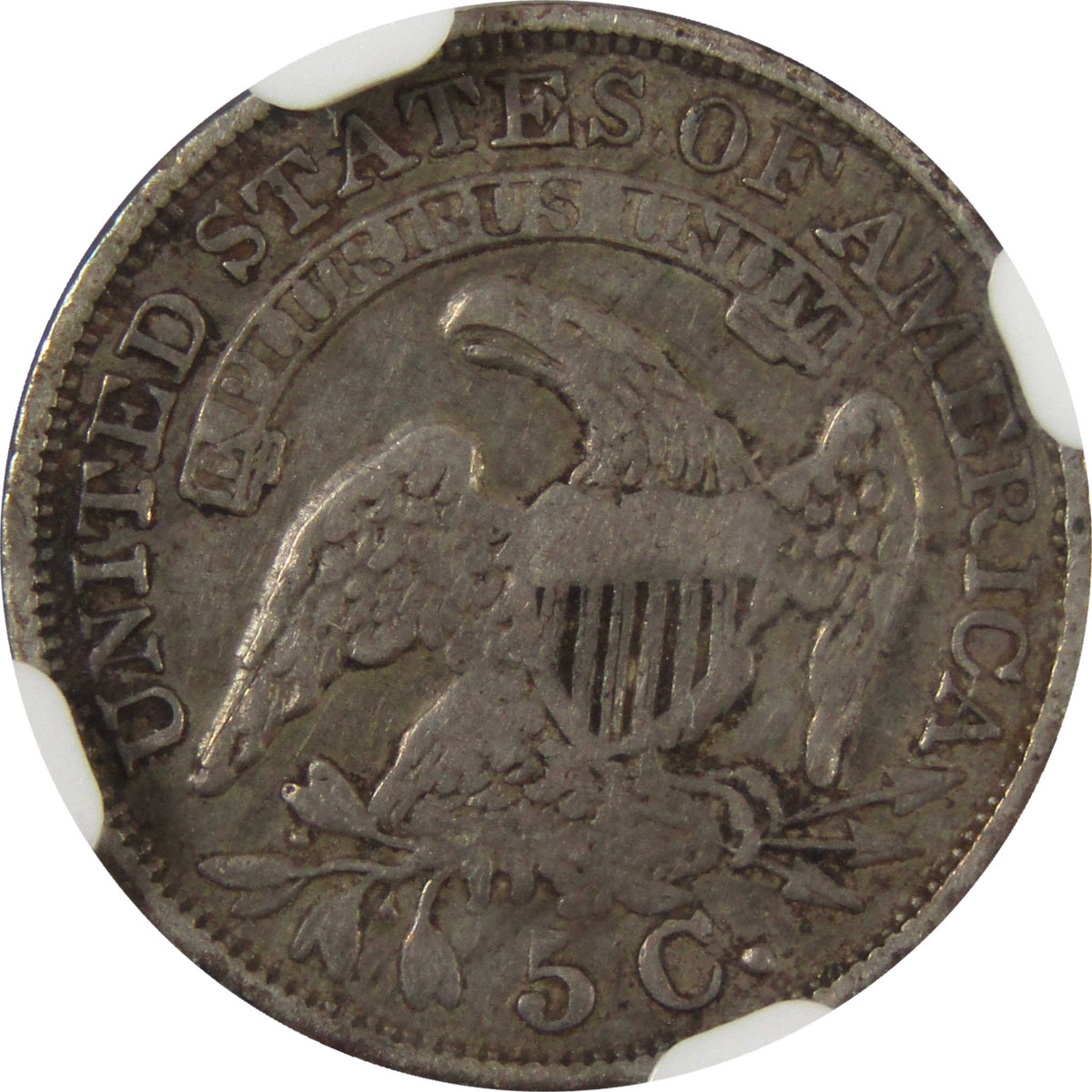 1832 Capped Bust Silver Half Dime VF Details NGC 5c Coin SKU:I29339